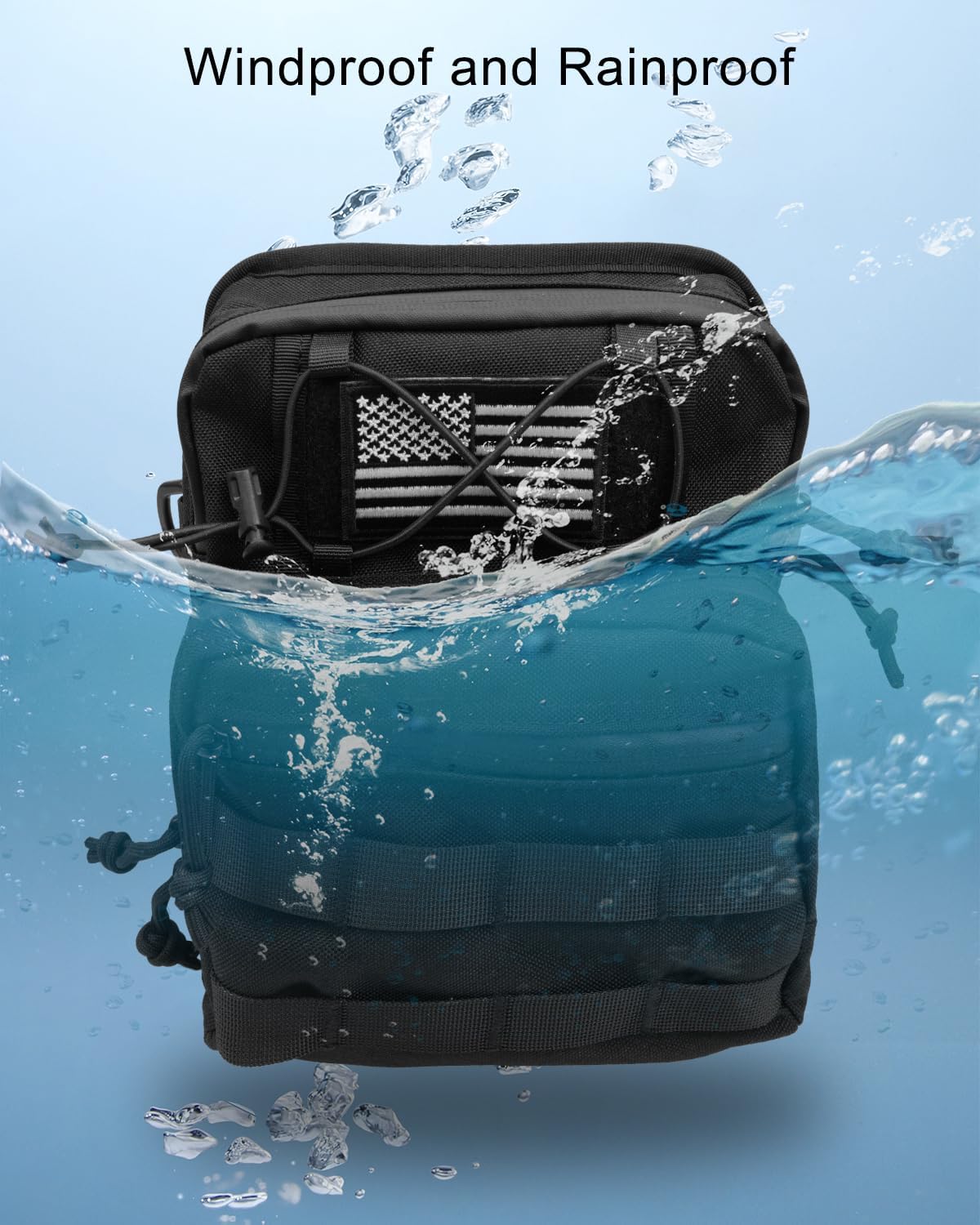 AUGREX Waterproof Motorcycle Handlebar Bag Front fork bag, Universal Storage Bag Tool Pouch Fit For Harley Dyna Street Bob FXBB