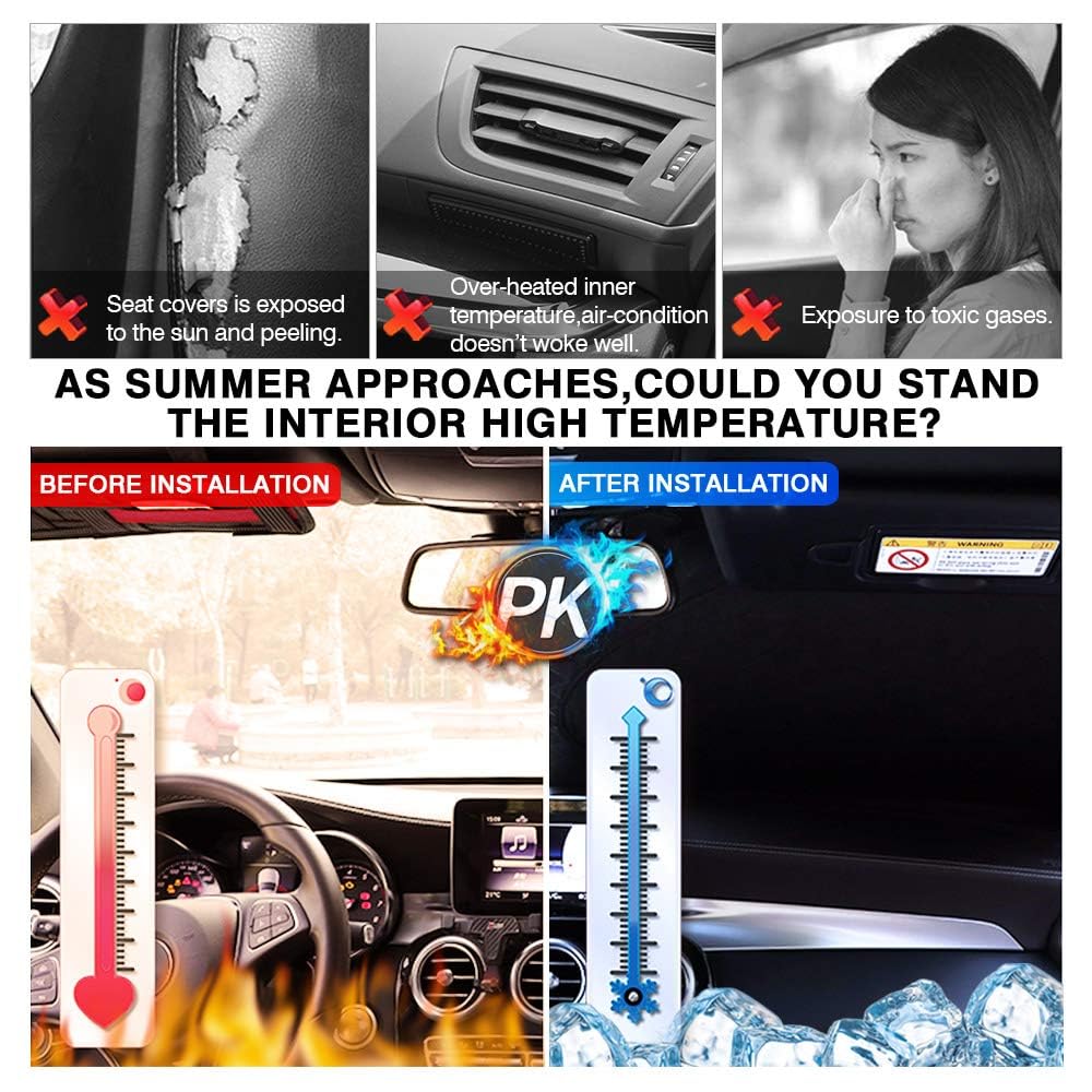 Kust Windshield Sun Shade For 2022-2024 2025 Honda Civic 11Th Gen Accessories, Custom Fit Car Front Sunshade Window Sun Visor Pr