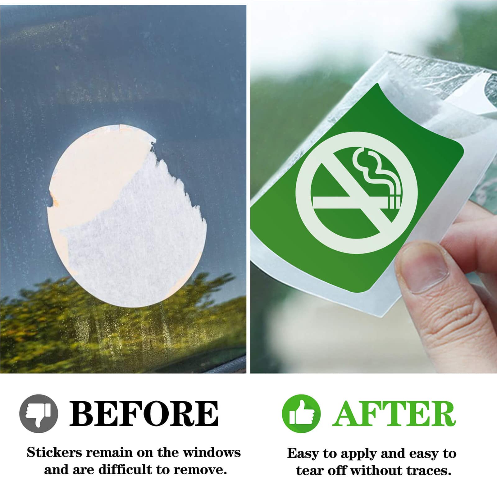 PSLER Car Windshield Sticker, Windshield Applicator, Clear Window Cling Car Inspection Sticker Holder Static Cling Window Film f