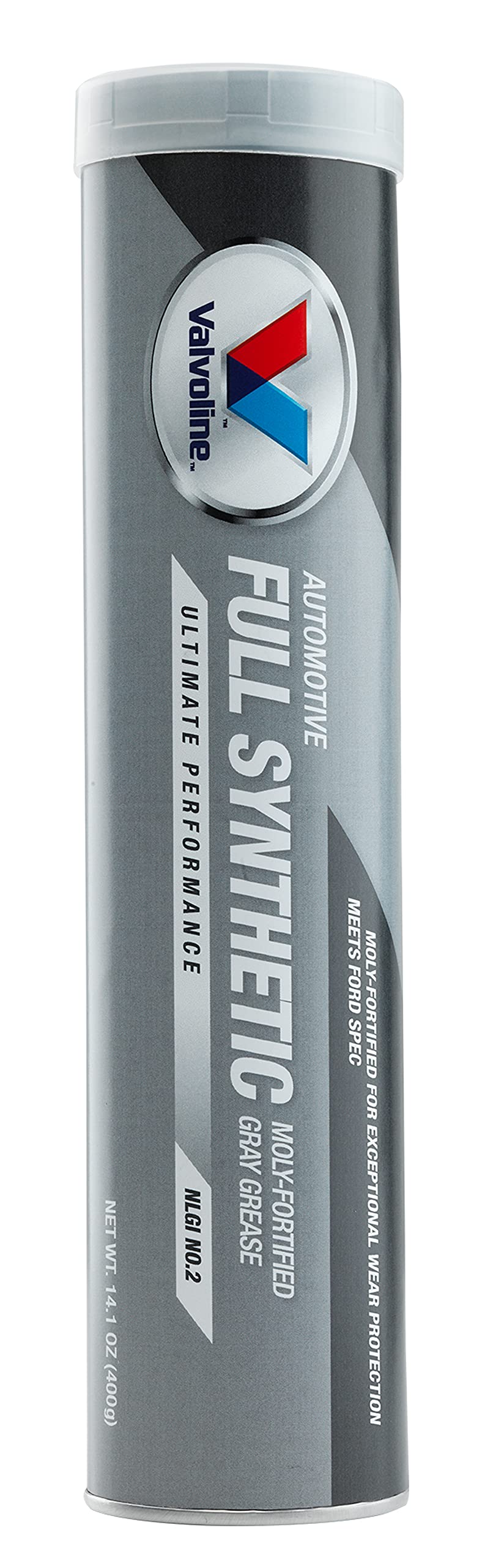 Valvoline Moly-Fortified Gray Full Synthetic Grease 14.1 Oz Cartridge