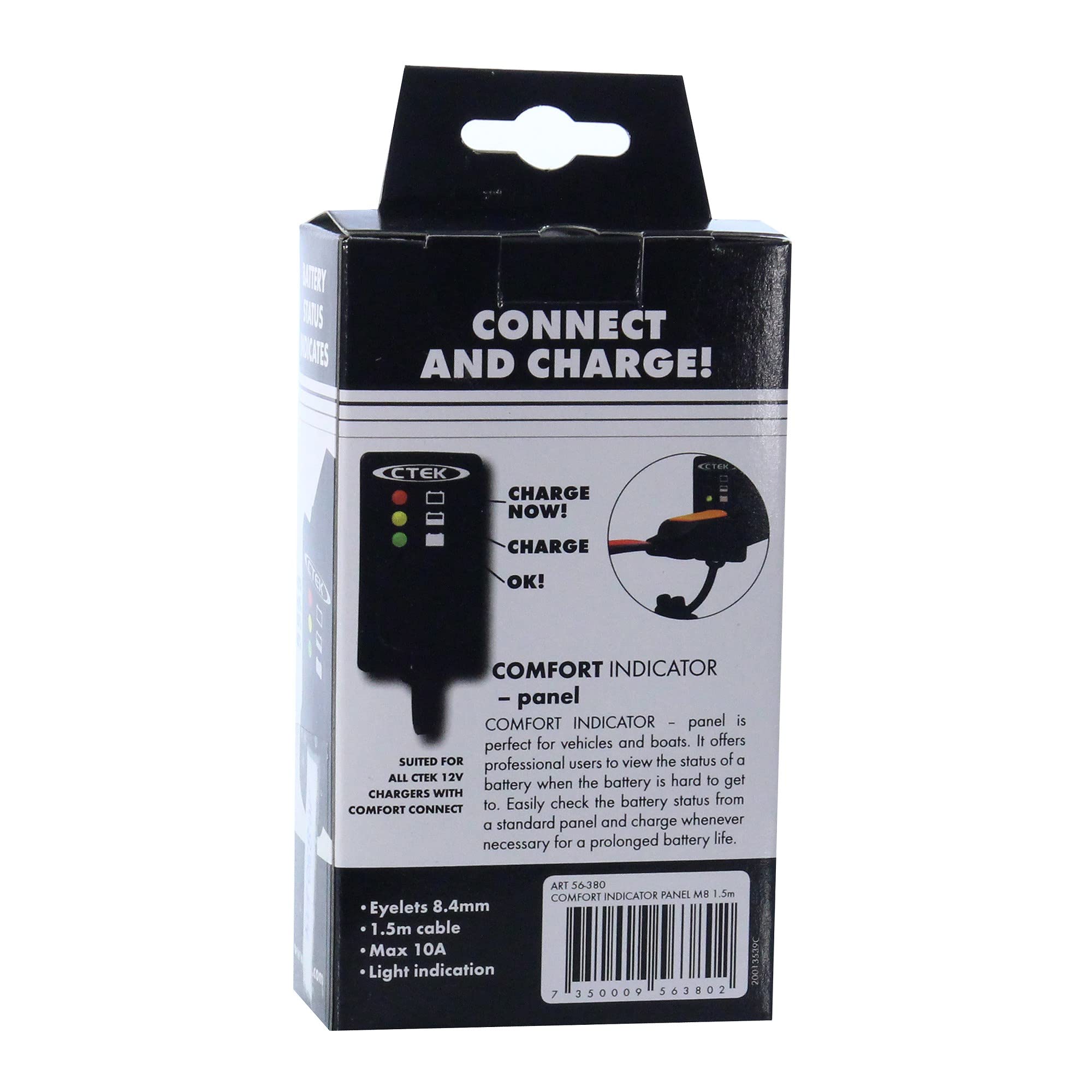 CTEK (56-380) Comfort Indicator Panel M8 for Top Post Batteries