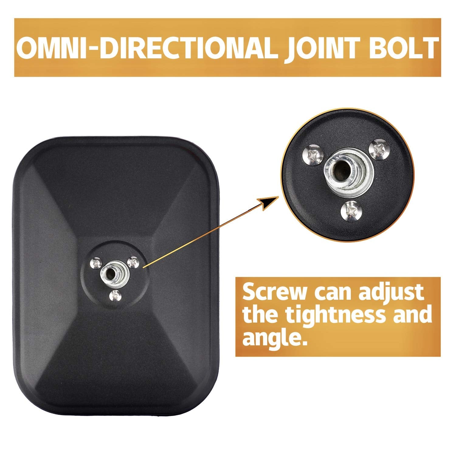 Justtop Mirrors Doors Off, Side View Mirrors Compatible With Jeep Wrangler Cj Yj Tj Jk Jl & Unlimited,Quicker Install Door Hinge