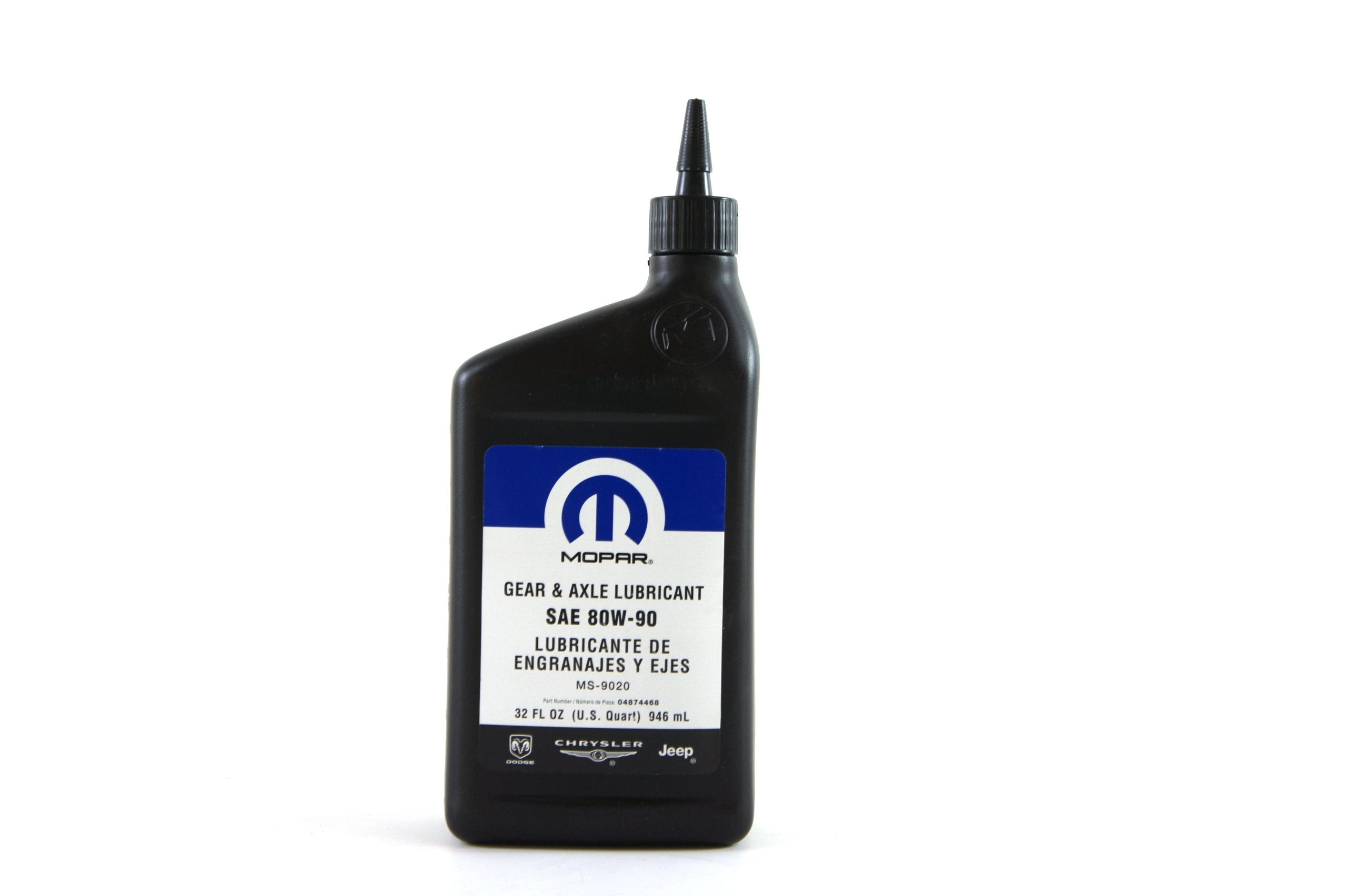 Chrysler Genuine Mopar Fluid 04874468 Sae 80W-90 Gear And Axle Lubricant - 1 Quart - 68218041Aa