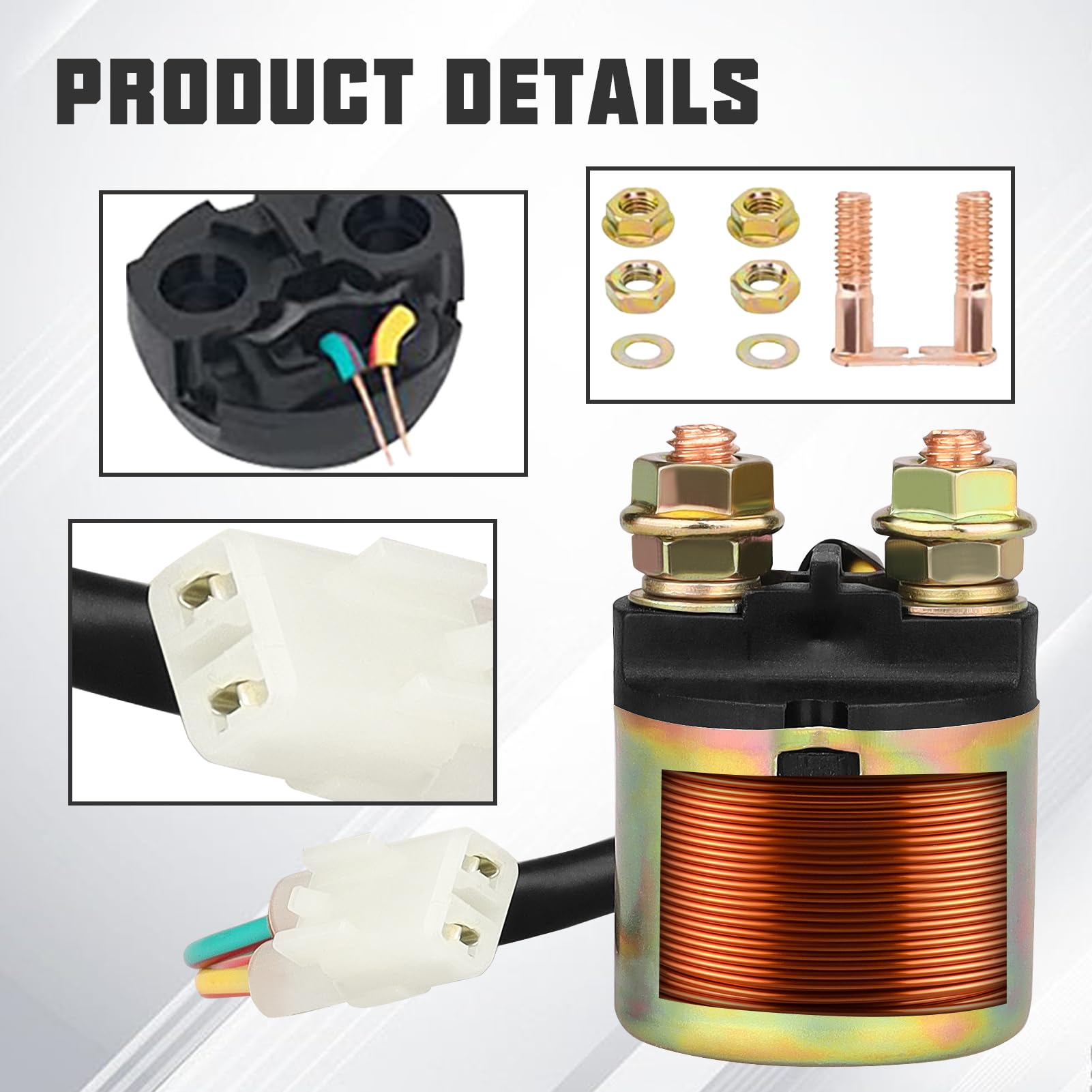 Rancher 420 Starter Solenoid Relay For Honda Trx350 Rancher 350 2000-2006 / Trx420 Rancher 420 2009-2014/ Trx450 Foreman 450 1998-2009 / Trx400 Foreman 400 1995-2003 / Trx500 Foreman 500 2001-2019