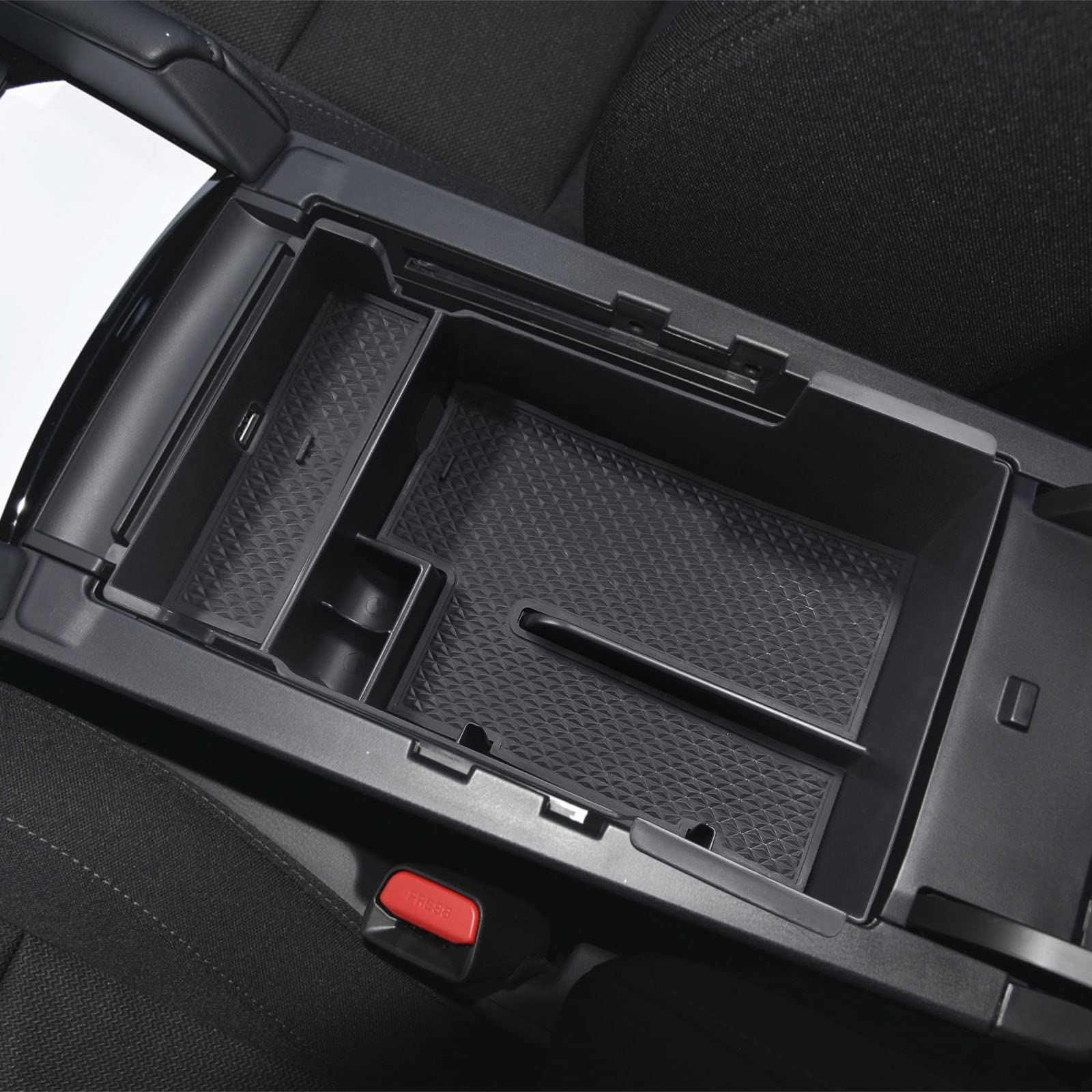 Tacorbo Center Console Organizer Compatible With Mazda 3 Accessories 2025 2024 2023 2022 2021 2020 2019 Axela Insert Tray, Armrest Secondary Storage Box,Black Trim