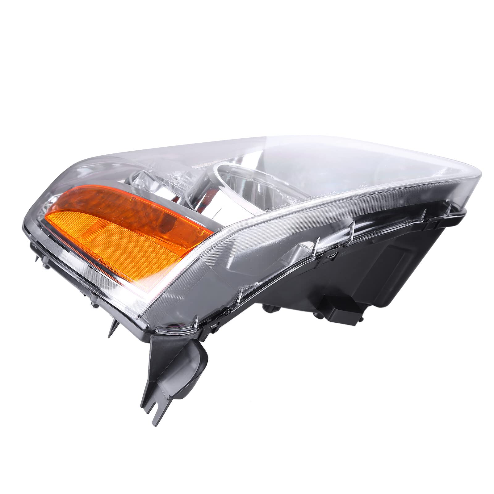 Slakerbe Headlight Assembly, Compatible With 2007-2014Yukon 1 Pair Left Right Headlamp Head Lamp Assembly Chrome Housing Clear Lens Headlight Driver And Passenger Side