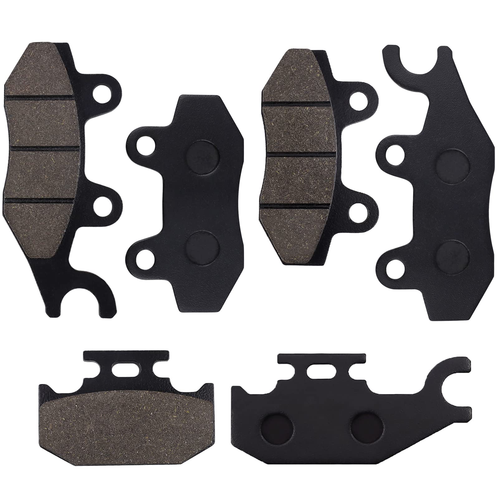 Locopow Brake Pads Rhino 660 700 Front And Rear Compatible With Yamaha Rhino 660 Yxr660 4X4 2004-2007 / Raptor 700 700R Yfm700 2006-2012 / Rhino 450 Yxr450 4X4 2006-2009