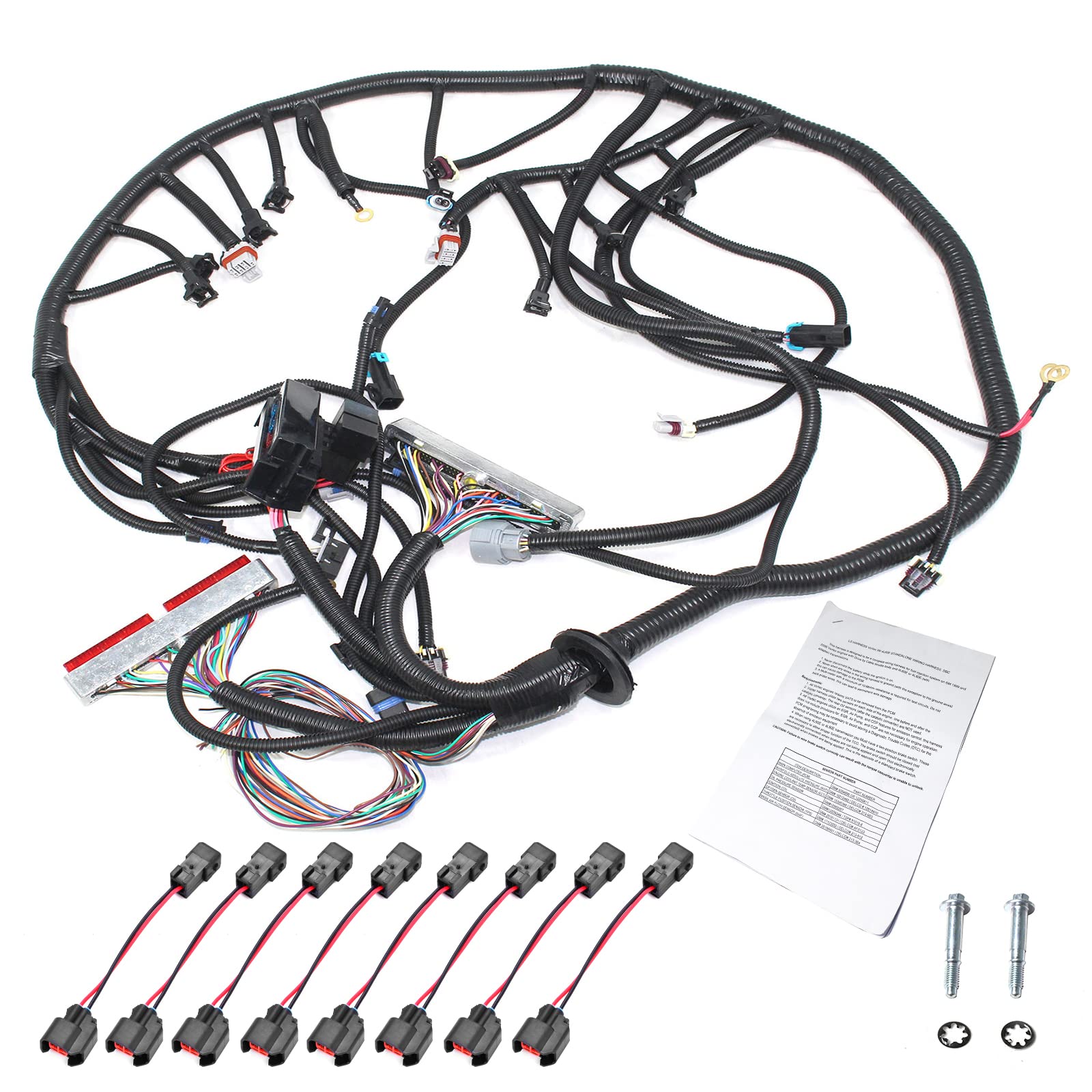 5.3 Wiring Harness ls Engine Wiring Harness Compatible with 1999-2006 DBC LS1 4.8 5.3 6.0 Vortec Drive by Cable 4L60E, with Wiri