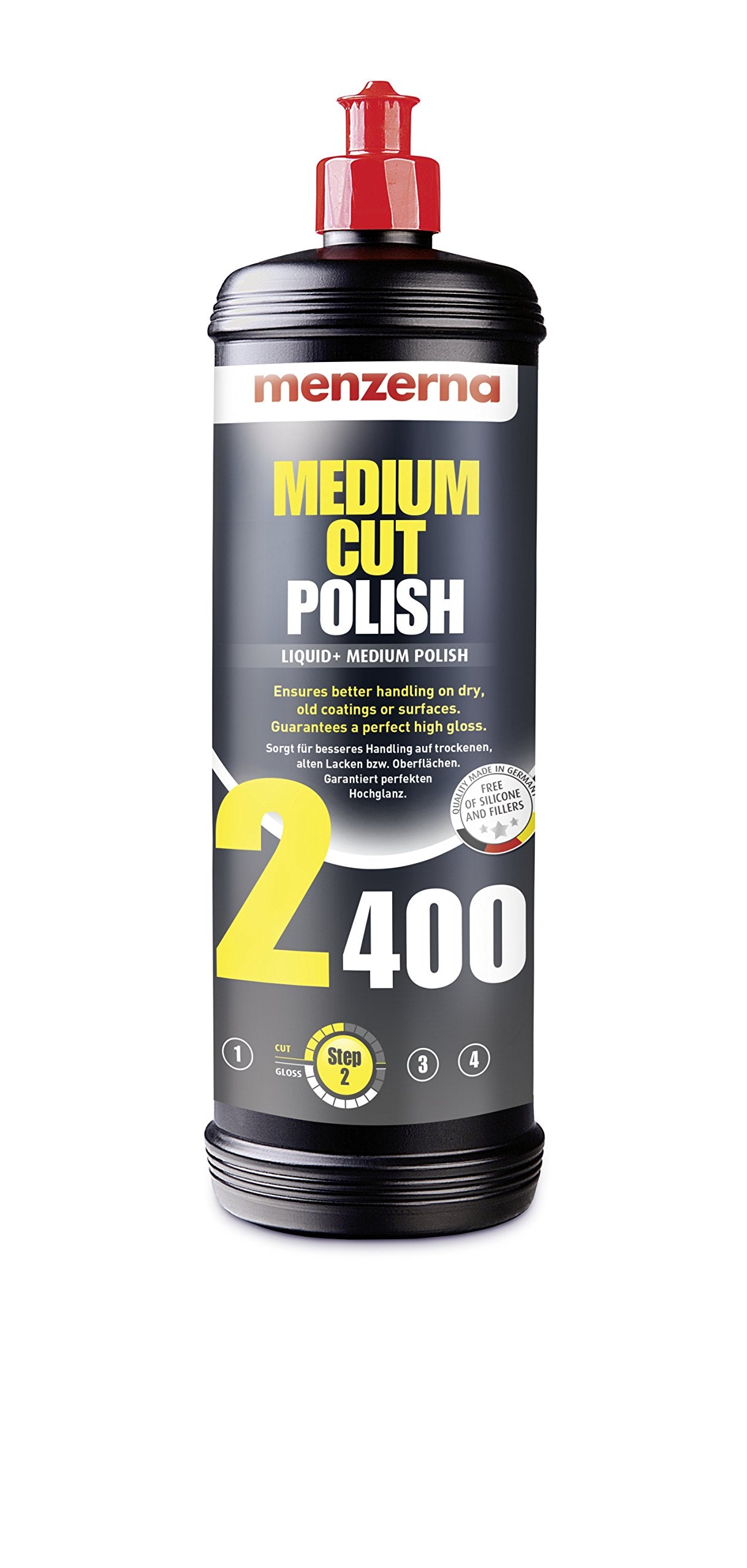 Menzerna Medium Cut Polish 2400 32 Oz. Ensures Better Handling On Dry, Old Coatings Or Surfaces