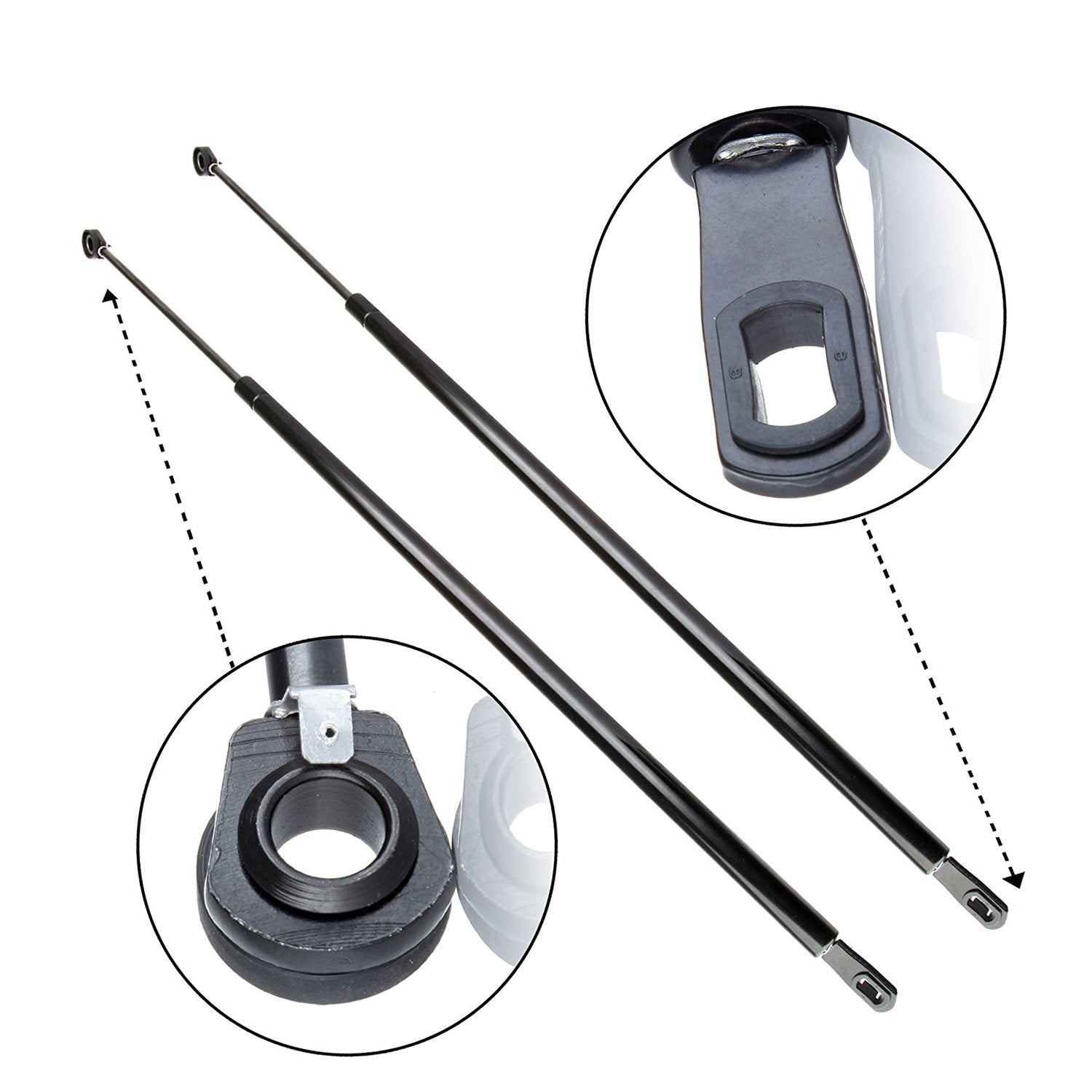 2 Pcs Rear Liftgate Hatch Lift Supports Struts Shocks Gas Spring 4900 For 1982-1992 Pontiac Firebird And Chevrolet Camaro Sg130001,8195287,10264