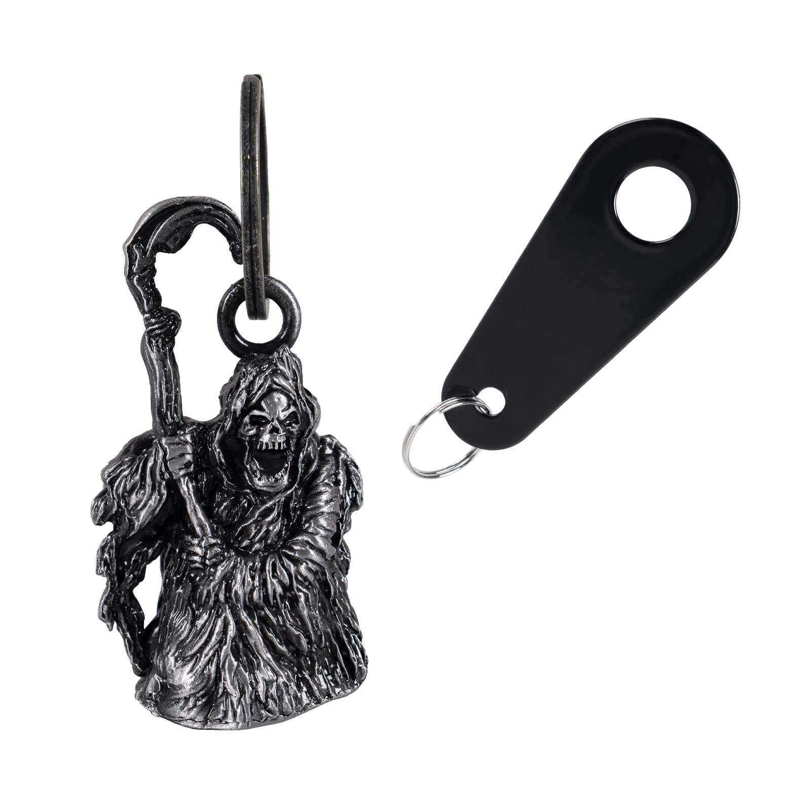 Motorcycle Bells for Biker Good Luck Riding Bells Guardian Biker Bells with Hanger Motorcycle Accessory or Keychain for Luck (Gr