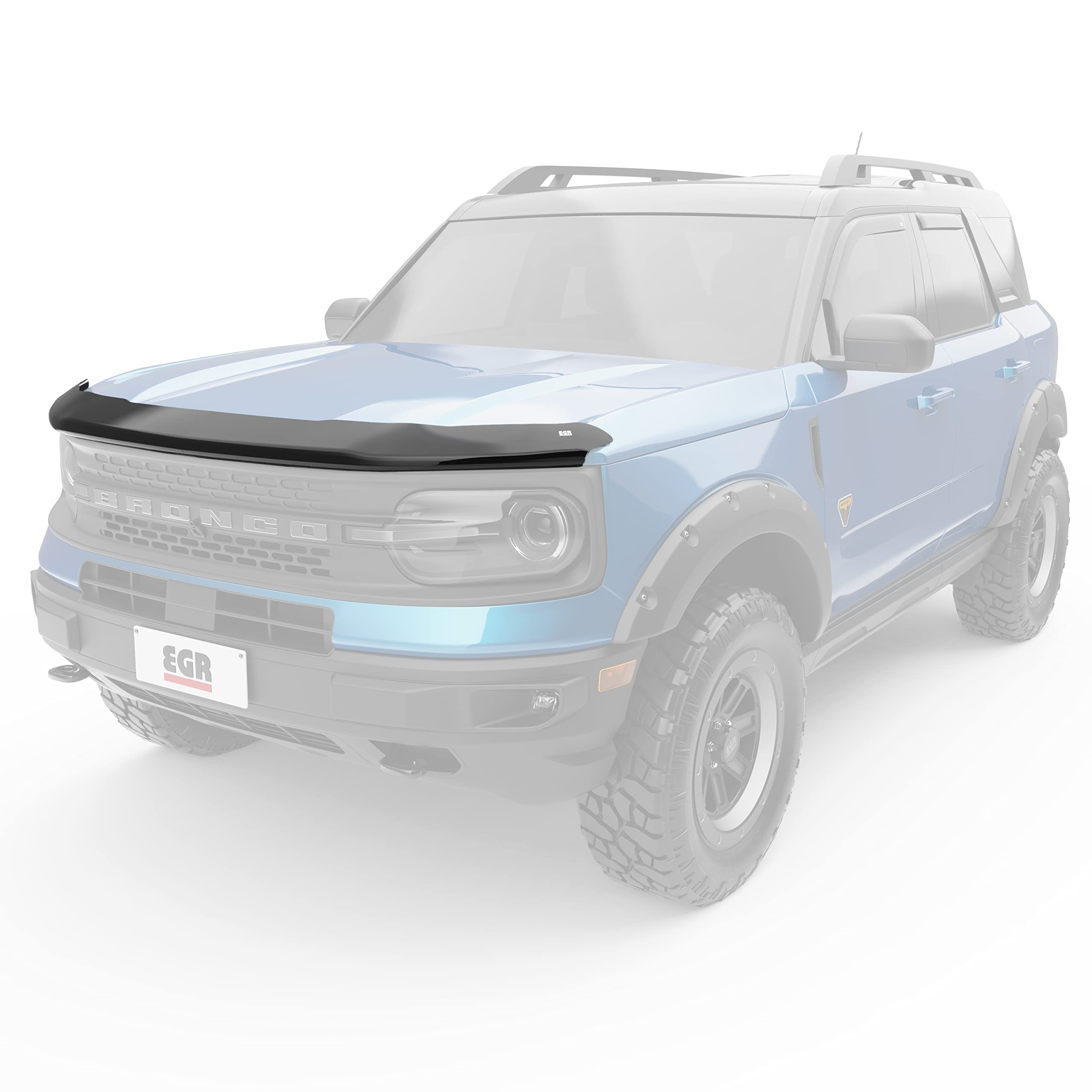 Egr 303561 Superguard Smoked Acrylic Hood Shield Compatible With Select 2021-2024 Ford Bronco Sport - Durable, Easy Installation
