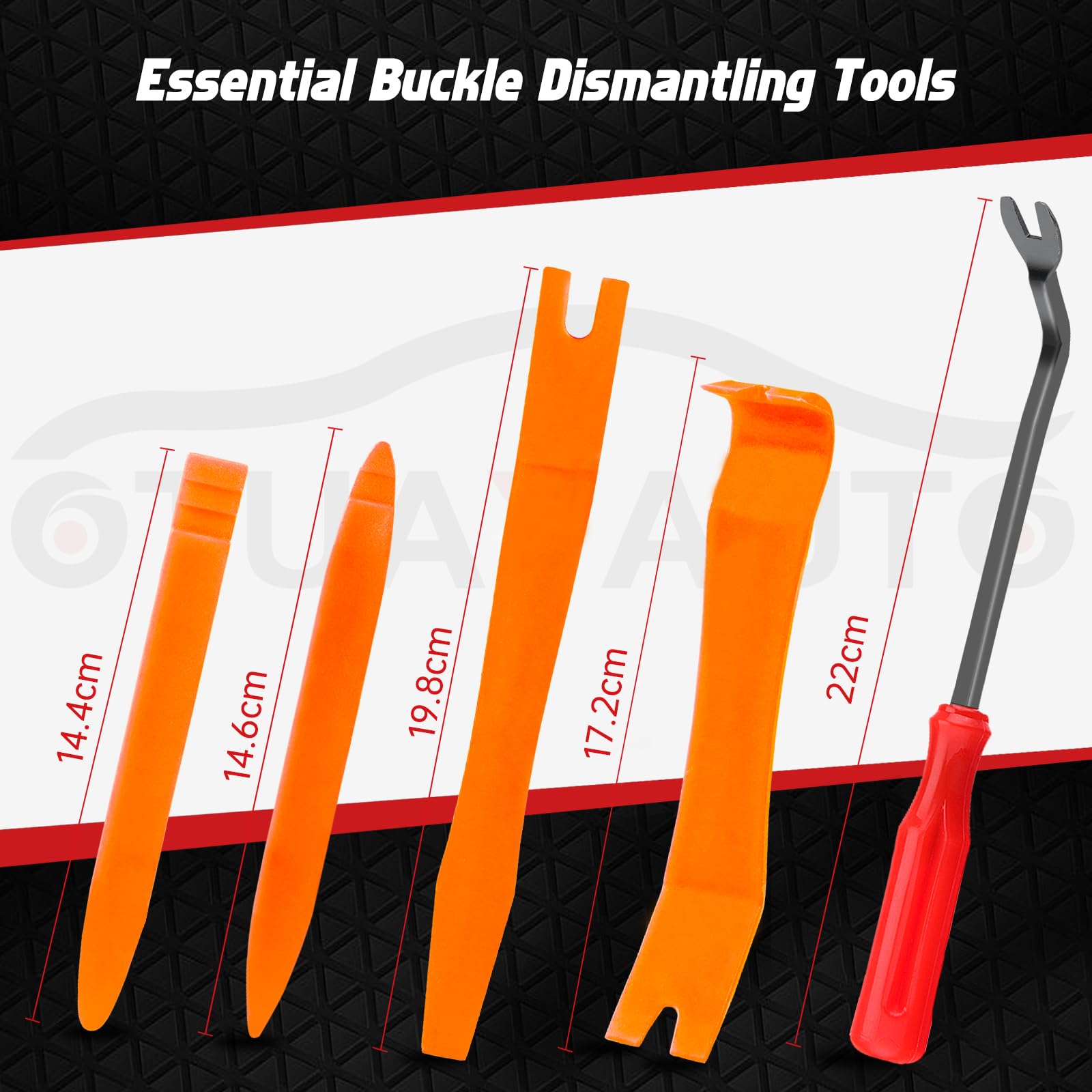 Otuayauto 125Pcs Door Trim Clips 6 Most Popular Sizes Replacement For Gmc Buick - Bumper Fender Retainer Clips With 5Pcs Fastene