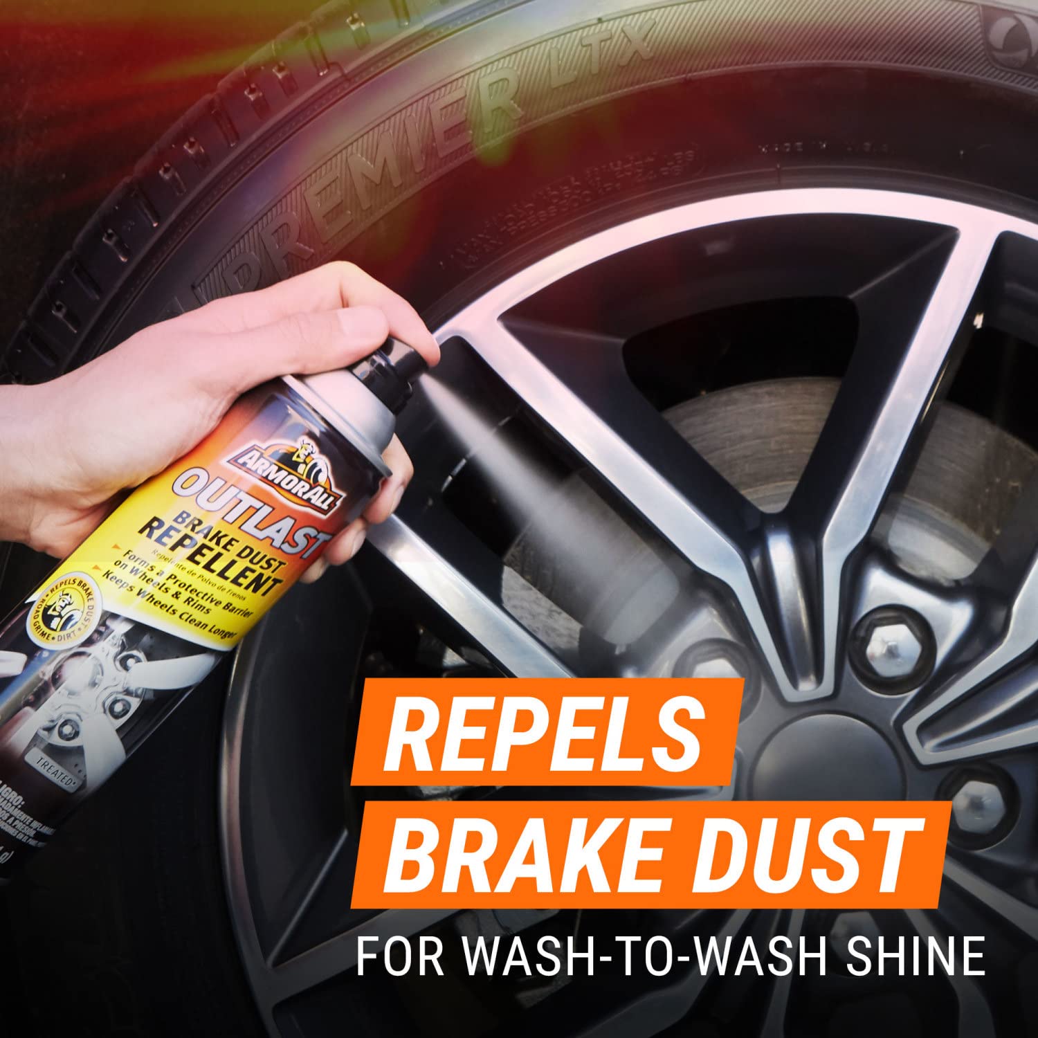 Armor All Brake Cleaner - Dust Repellent for Tires, Wheels, Rims - 11 Fl Oz - Multicolor, Effective Tire & Rim Maintenance Solution