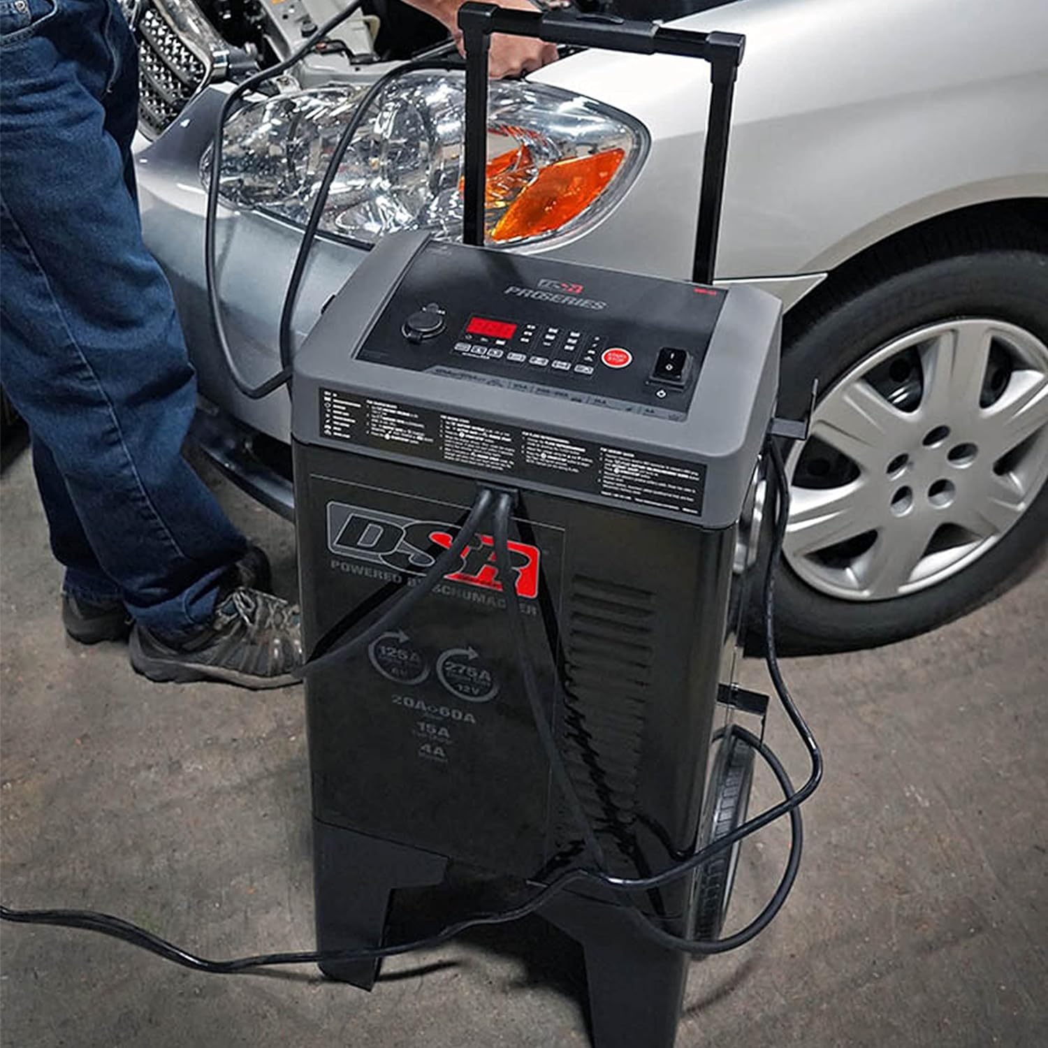 Schumacher Electric Dsr122 Proseries Fully Automatic Car Battery Charger - 125/275 Cranking Amps - 6V / 12V Battery Charger - Fu