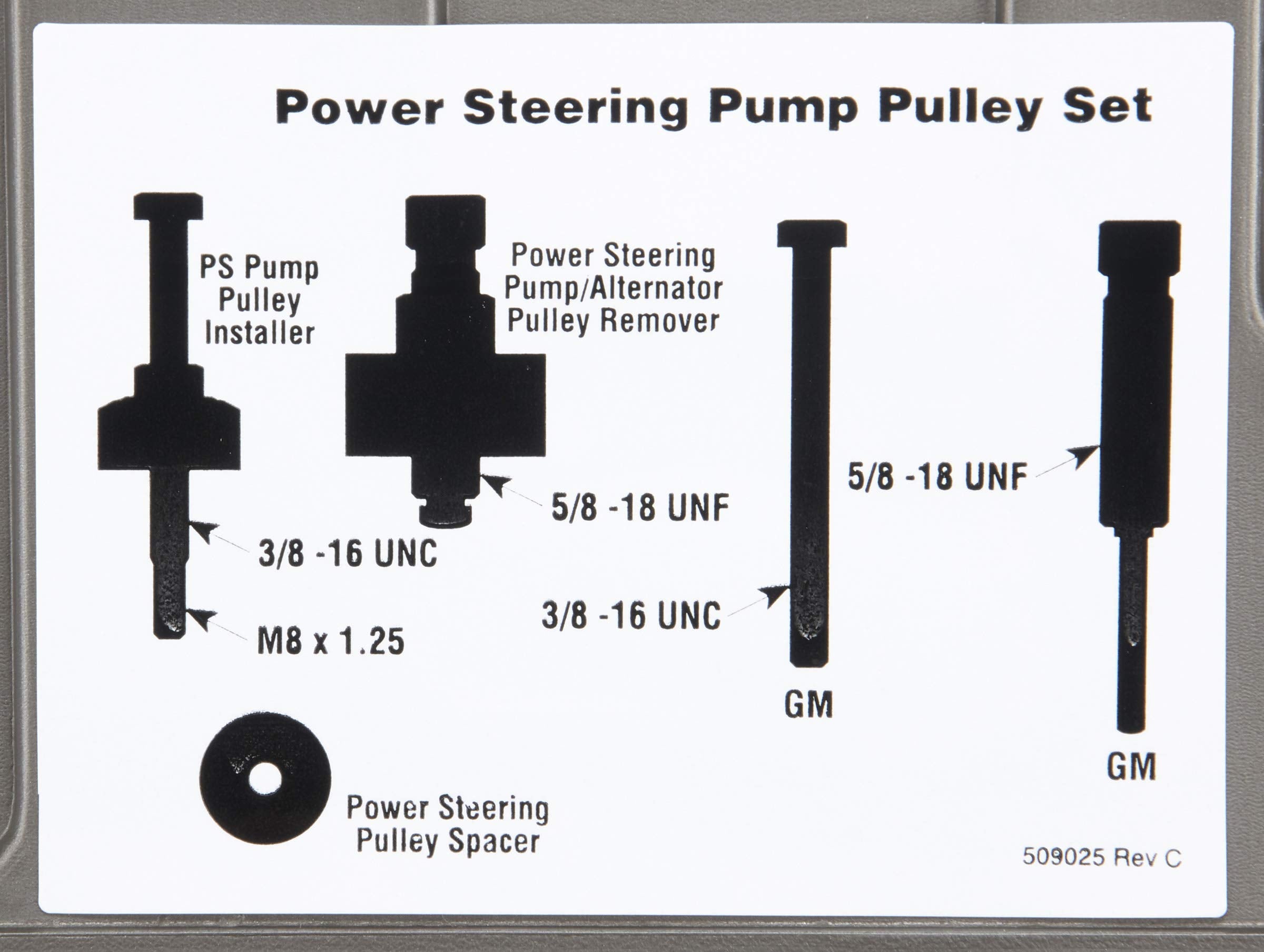 Otc Tools 4530 Power Steering Pump Pulley Service Set