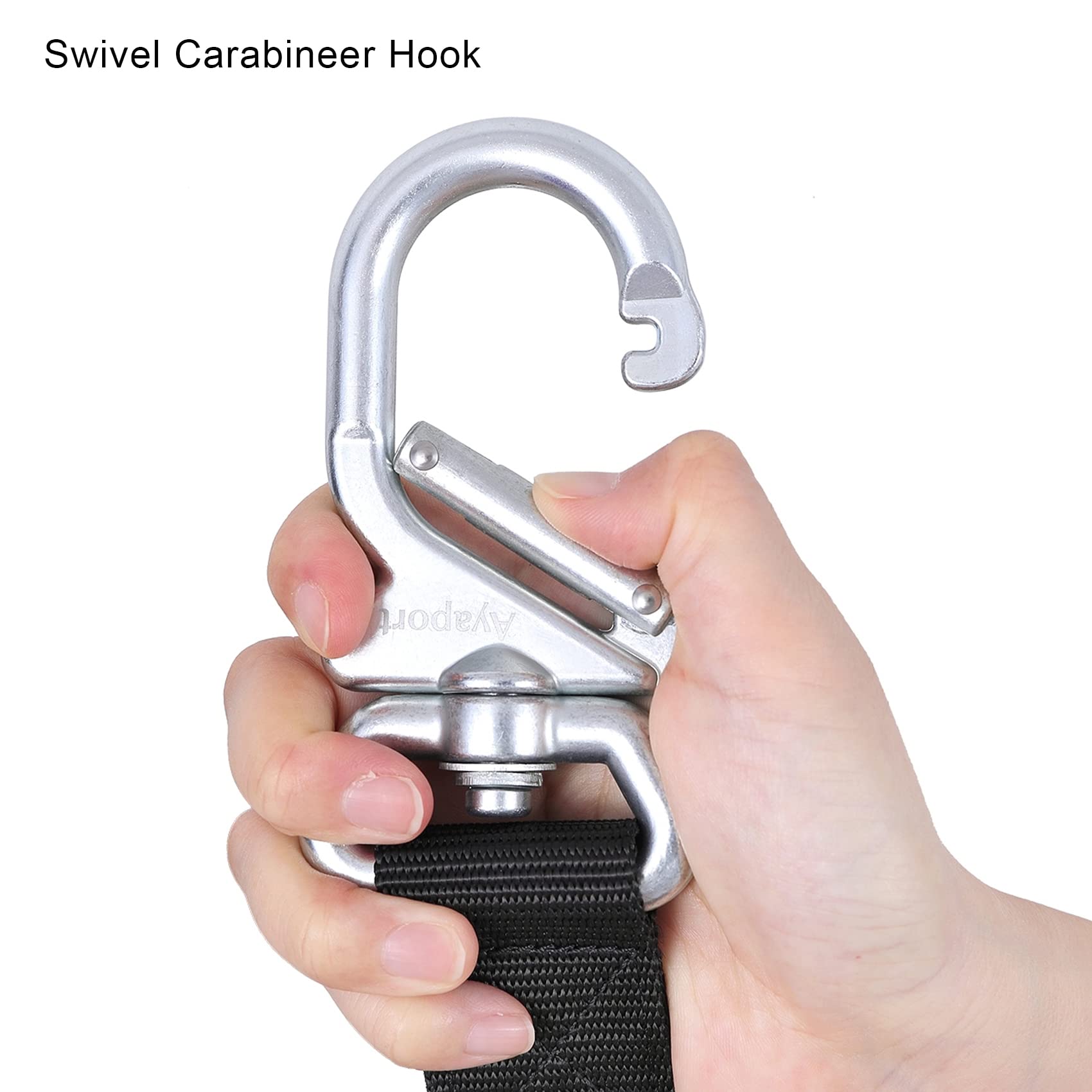 Ayaport Motorcycle Tie Down Straps 1.5    X 8 (With Swivel Carabiner Hooks) Cam Buckle Tie Downs, Handlebar Strap For Dirt Bike,