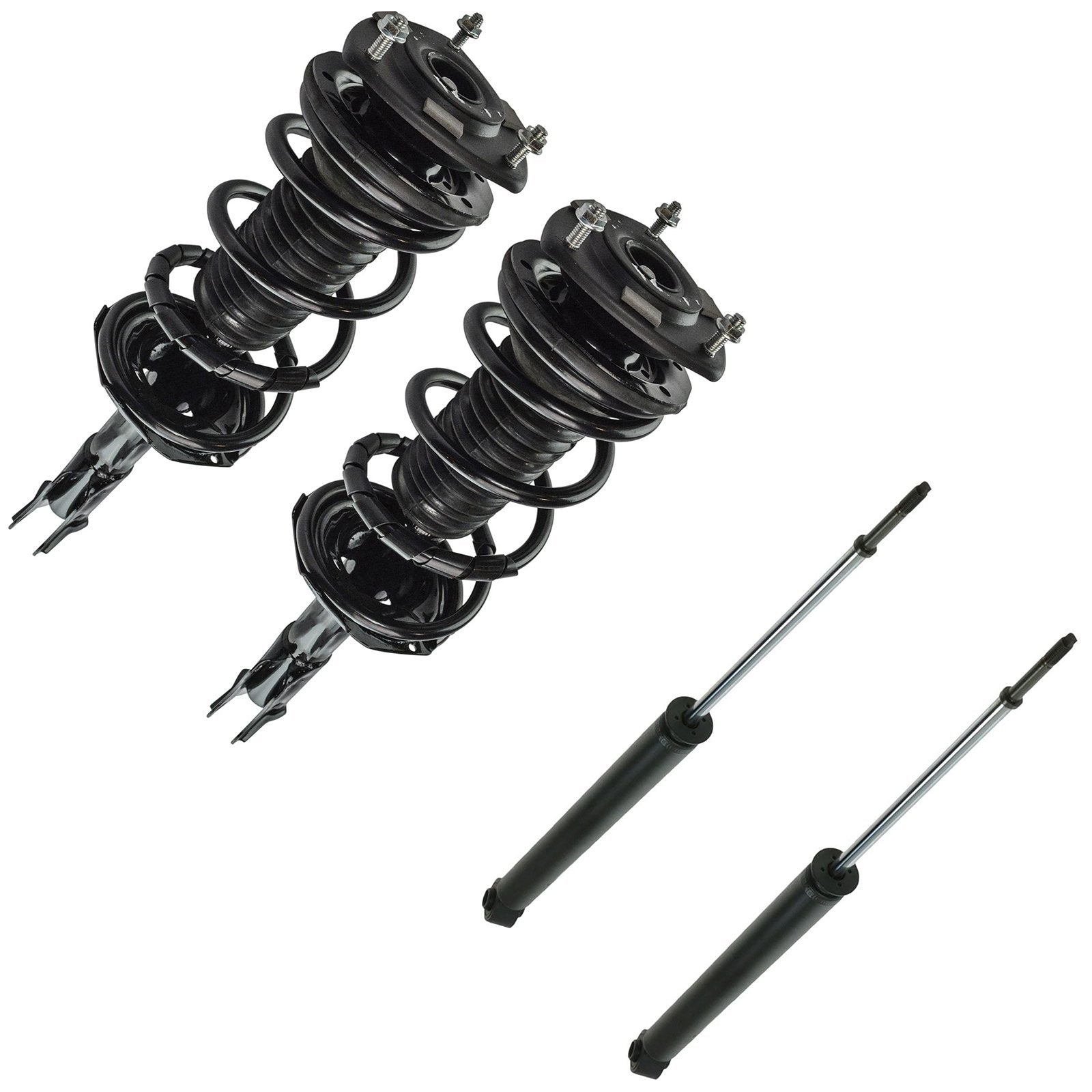 Trq Front And Rear Complete Strut Assembly & Shock Absorber Kit Complete Strut & Coil Spring Assembly Compatible With 2004-2006