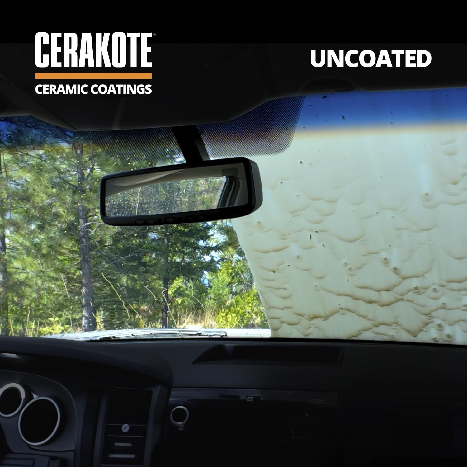Cerakote Ceramic Glass Coat Protectant - Hydrophobic Automotive Rain Repellant, Long-Lasting And Durable Ceramic Coating, Quick