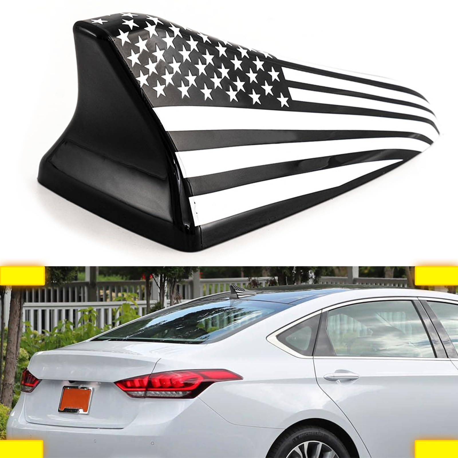 Amsprac Shark Fin Antenna Cover,Antenna Base Fit For Kia Optima 2014-2020,Hyundai Sonata 2015-2019,Genesis Sedan G80 2015-2017,G