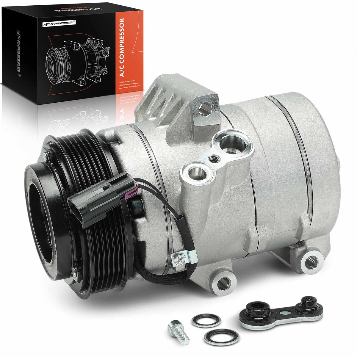 A-Premium Air Conditioner AC Compressor with Clutch Compatible with Ford Fusion 2006-2012 & Lincoln MKZ 2010, Zephyr 2006 & Merc