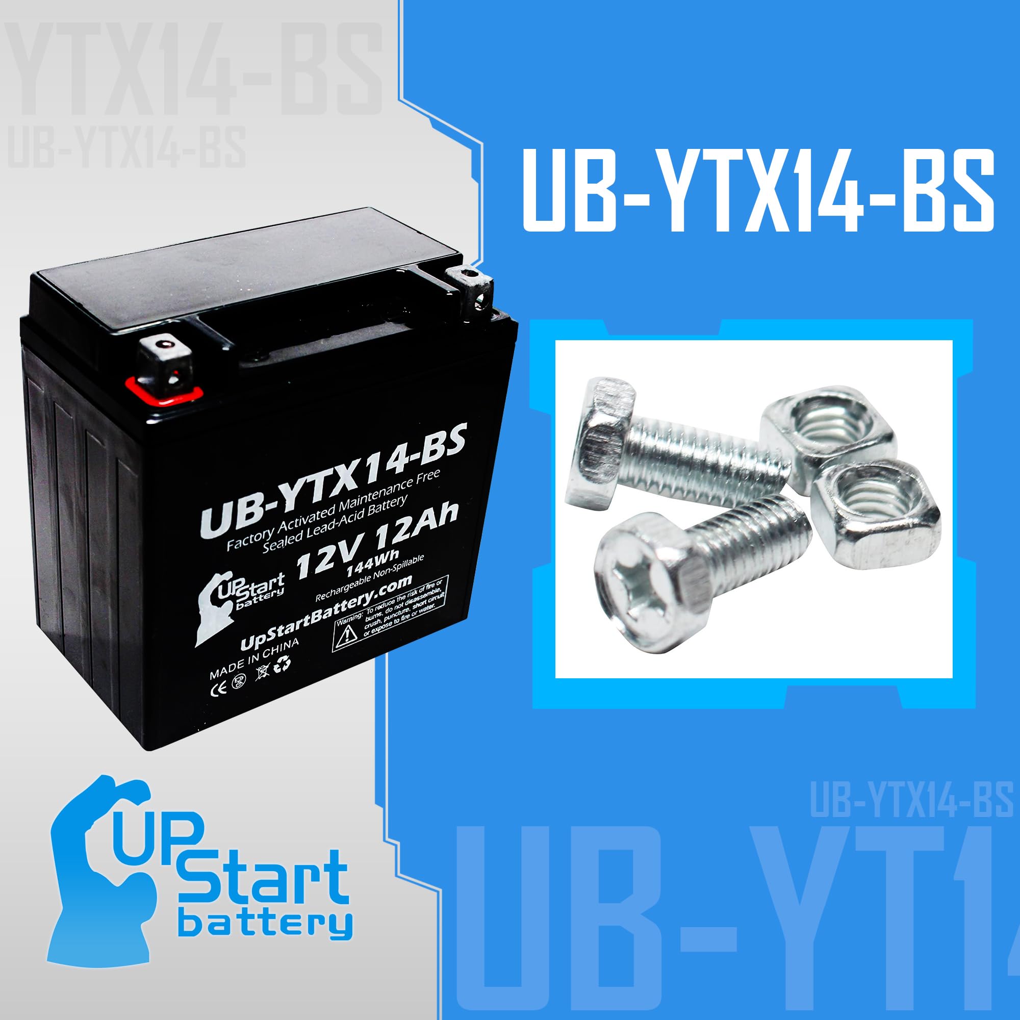 Replacement For 2003 Honda Trx450 Fourtrax Foreman S, Es 450 Cc Factory Activated, Maintenance Free, Atv Battery - 12V, 12Ah, Ub