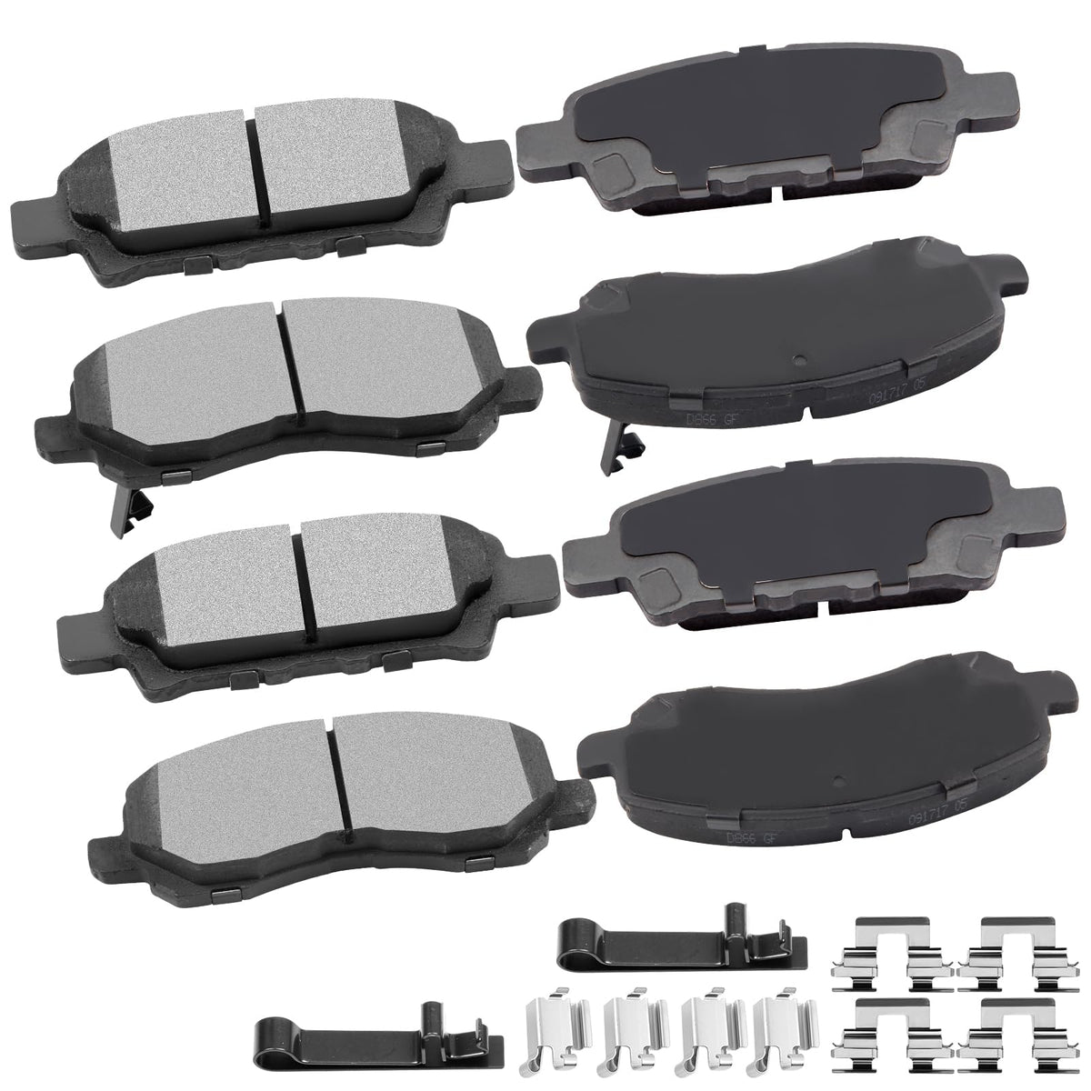 Cciyu D1037 D866 Ceramic Front Rear Disc Brake Pad For Chrysler 200/Sebring,For Dodge Avenger/Caliber,For Jeep Compass/Patriot,F