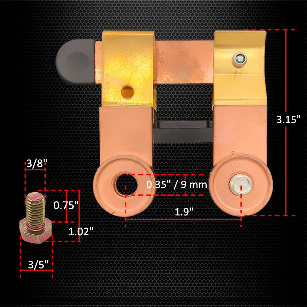 Side Post Knife Blade Master Switch, Ampper 12V / 24V Battery Disconnect Switch Isolator For Marine Car Boat Rv Atv Vehicles (Wi