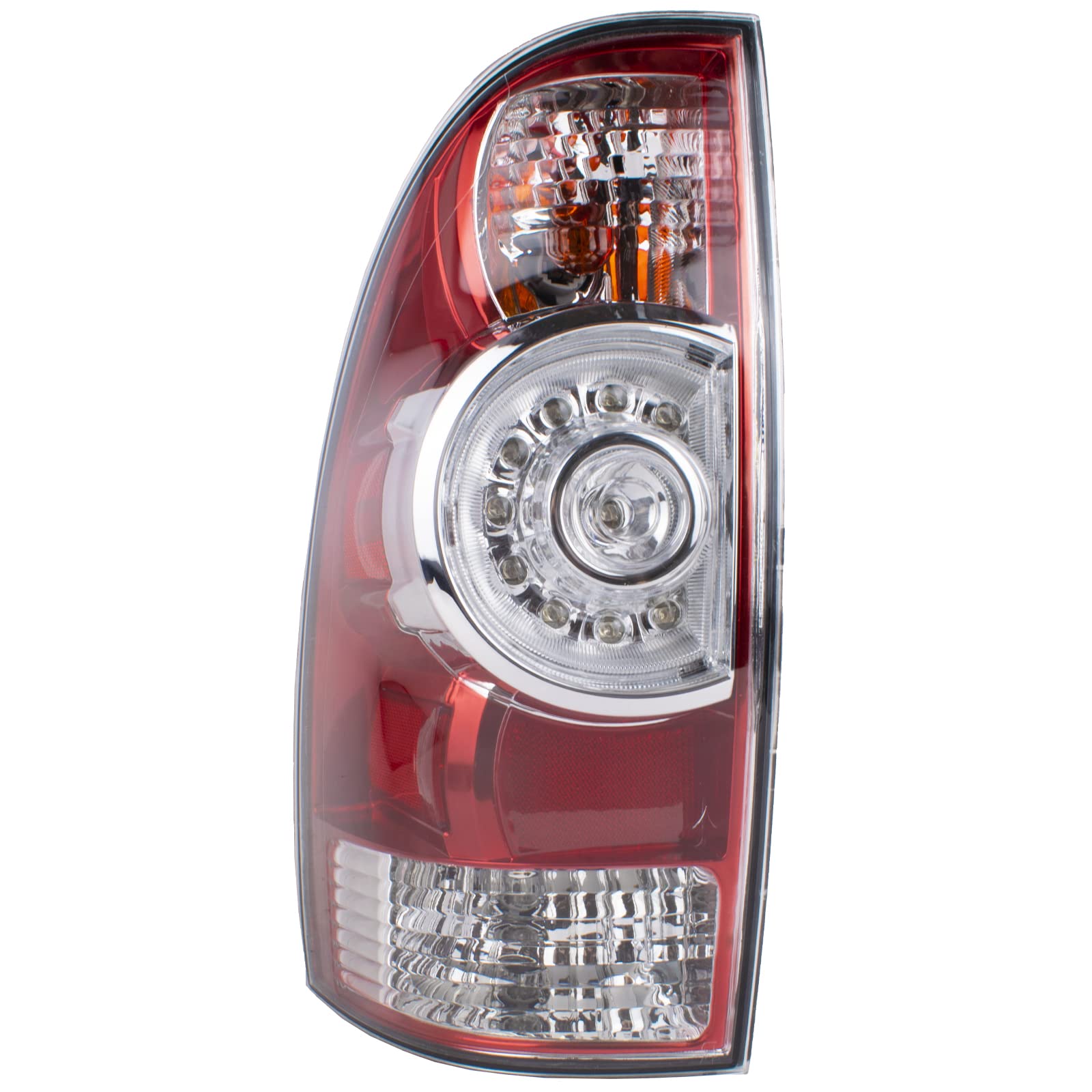 Left Driver Side Tail Light Compatible With 2005-2015 Toyota Tacoma Pickup Tail Light Led Lens Bulb And Harness Included (Left D