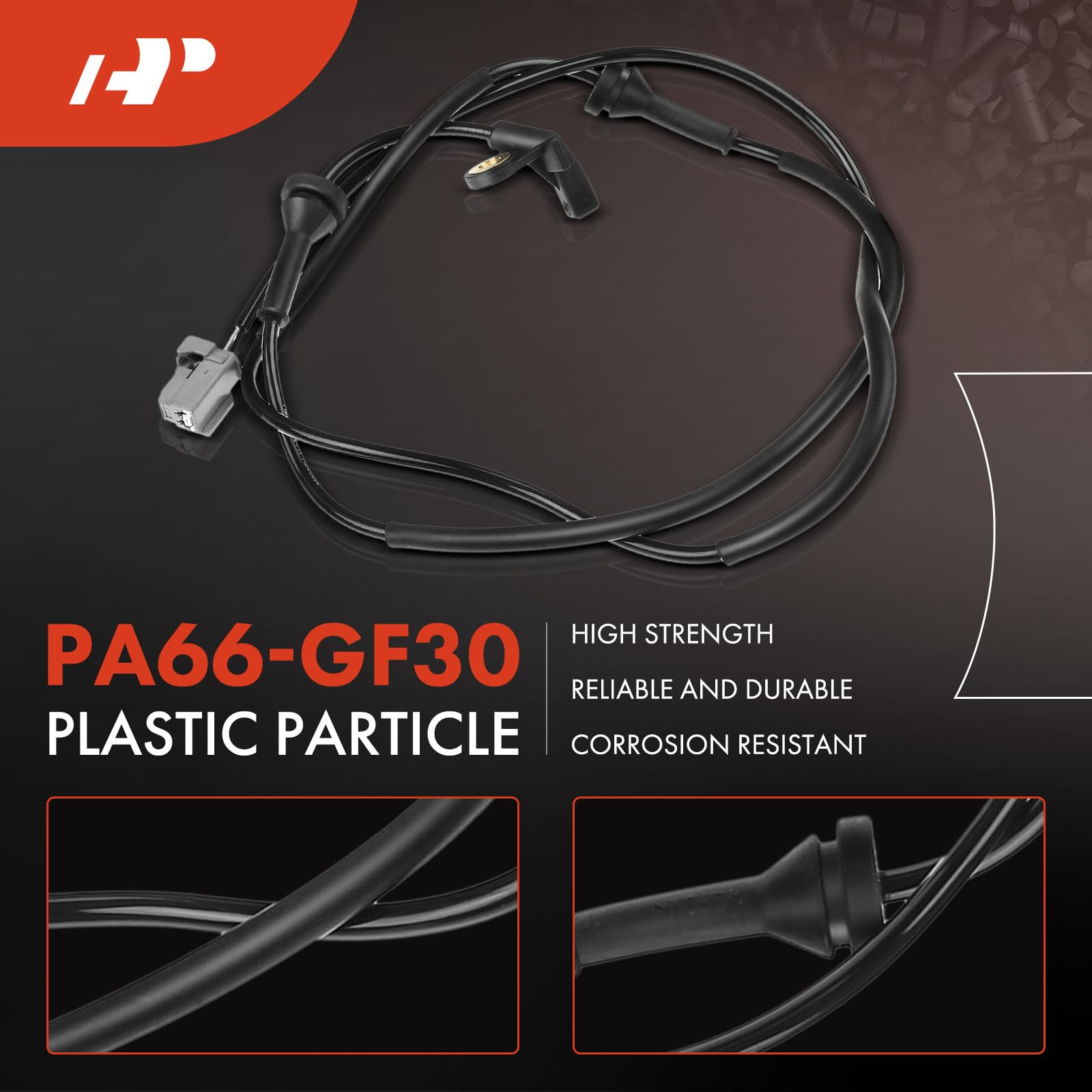 A-Premium ABS Wheel Speed Sensor Compatible with Volvo Models - XC90 2003-2014 - Rear Left Driver Side, Replace# 30773744, 307737440