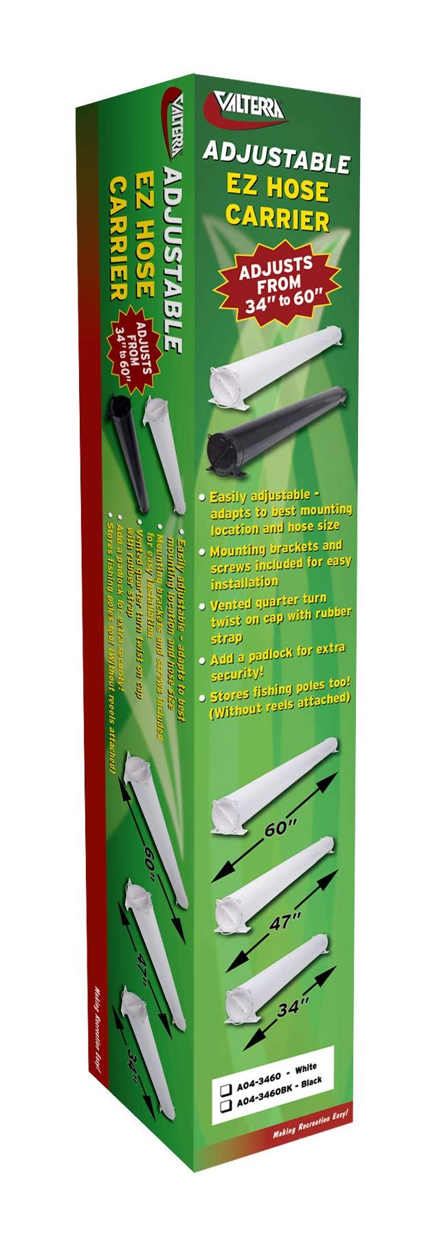 Valterra Products Inc A04-3460Bk Sewer Hose Carrier Adjustable