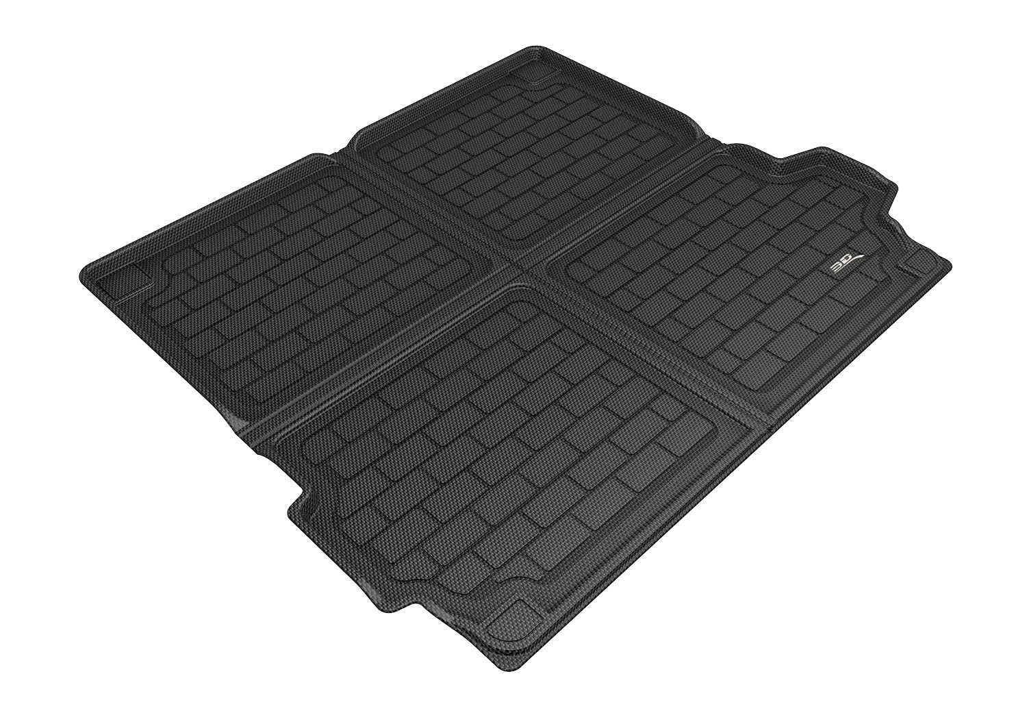 3D MAXpider Custom Fit Kagu Cross Fold Cargo Liner (Black, Not Fit Hybrid) Compatible with BMW X5 (G05) Behind 2nd Row Without C