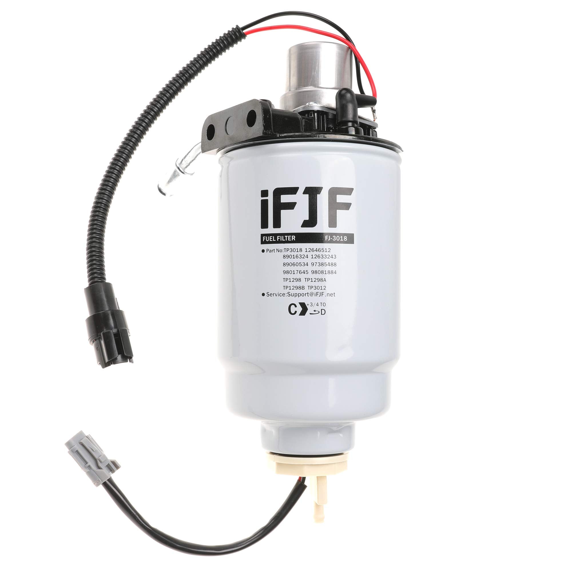 iFJF 12642623 Fuel Filter Assembly Replacement for Duramax 6.6L V8 Chevy Silverado/GMC Sierra 2500HD 2005-2013 with Hand Fuel Pu
