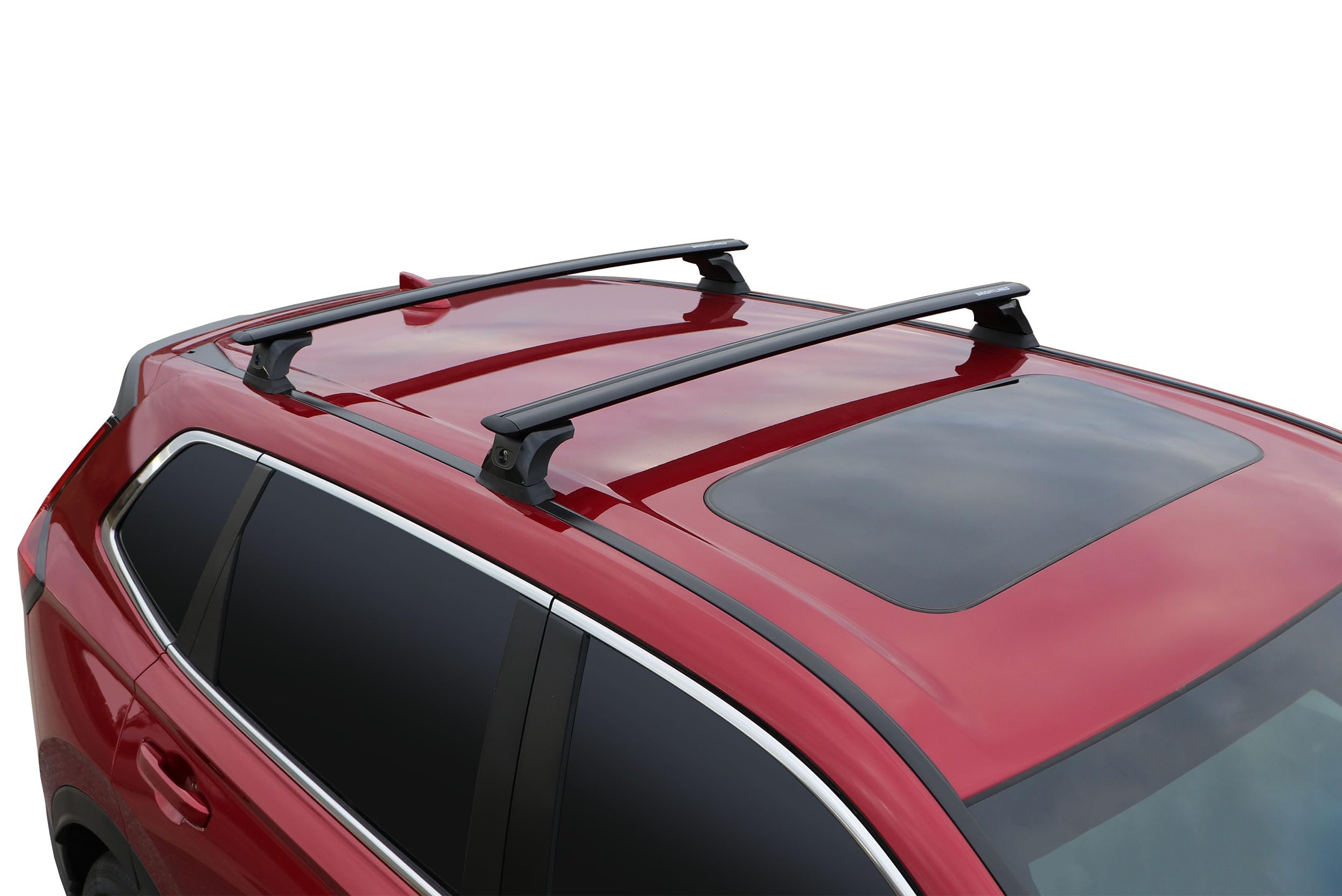 Brightlines Heavy Duty Anti-Theft Premium Aluminum Black Roof Bars Roof Rack Crossbars Compatible With 2012-2025 Honda Crv Witho