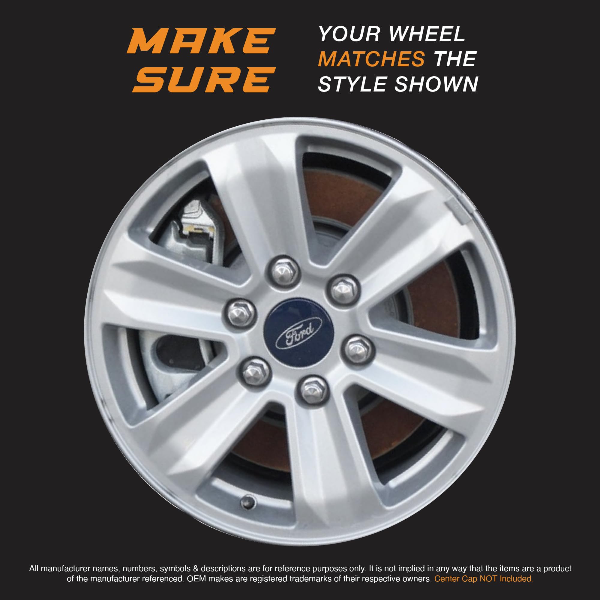 Pacrim 17'' Chrome Wheel Skin Set Made For Ford F-150 (2015-2020) | Durable Abs Plastic Cover Hubcap | Fits Directly Over Oem Wh