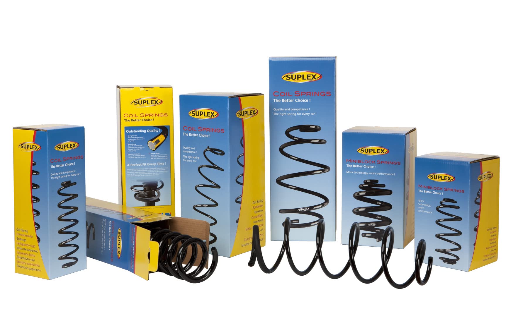 Suplex Front Coil Spring - 19387 - Compatible with Mercedes-Benz W 204