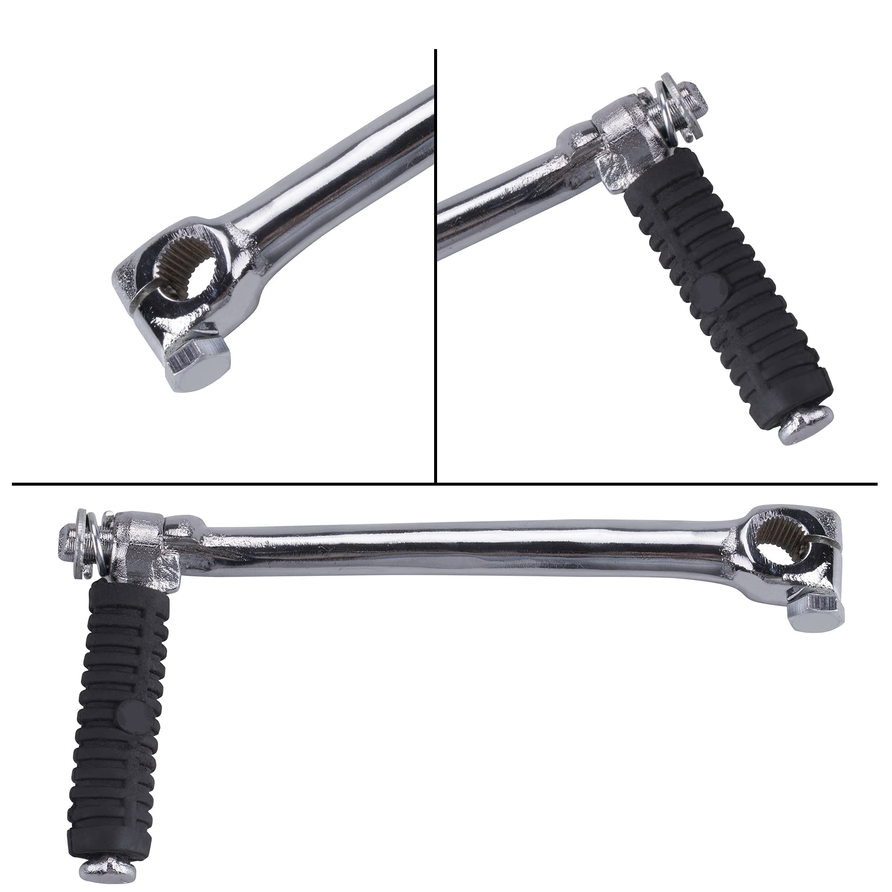 Mrelc Metal Kick Start Shafts Starter Lever Kick Start Compatible With 90Cc 110Cc 125Cc 140Cc 4-Stroke Pit Dirt Bike
