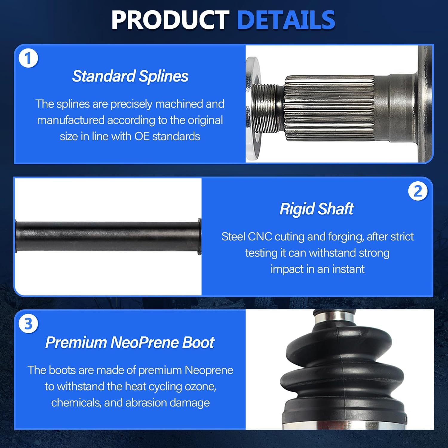 Maxfavor CV Axle FWD Front Compatible with Nissan Altima 2013 2014 2015 2016 2017 2018 CV Axles S SL SV SR Base Advance Sense 2.