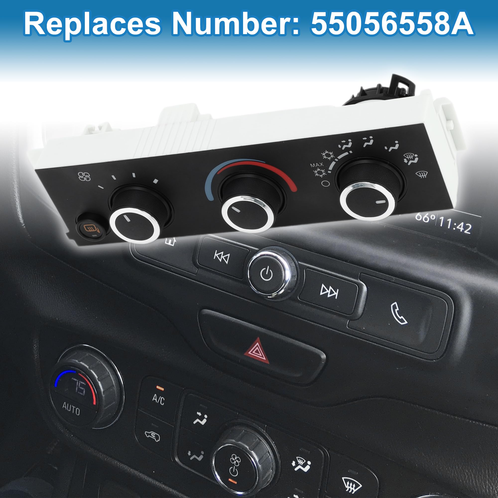 A ABSOPRO HVAC A/C Heater Climate Control Panel AC Heater Climate Control Switch Unit for Chevrolet Express 2500 3500 2008-2022