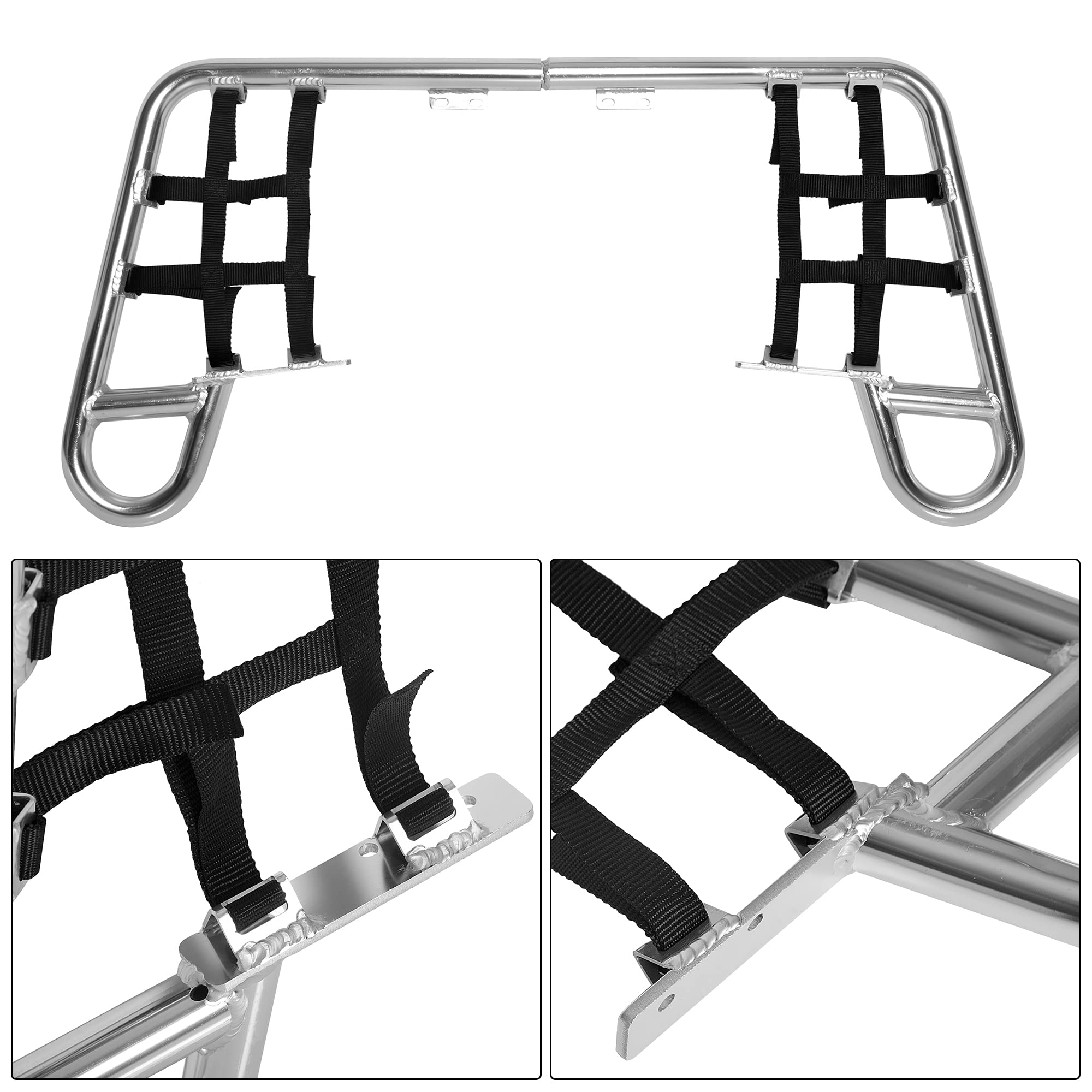 Ecotric Aluminum Nerf Bars Foot Pegs Compatible With Honda 1987-88 Trx 250X 1993-2009 Trx 300Ex 300X Pair