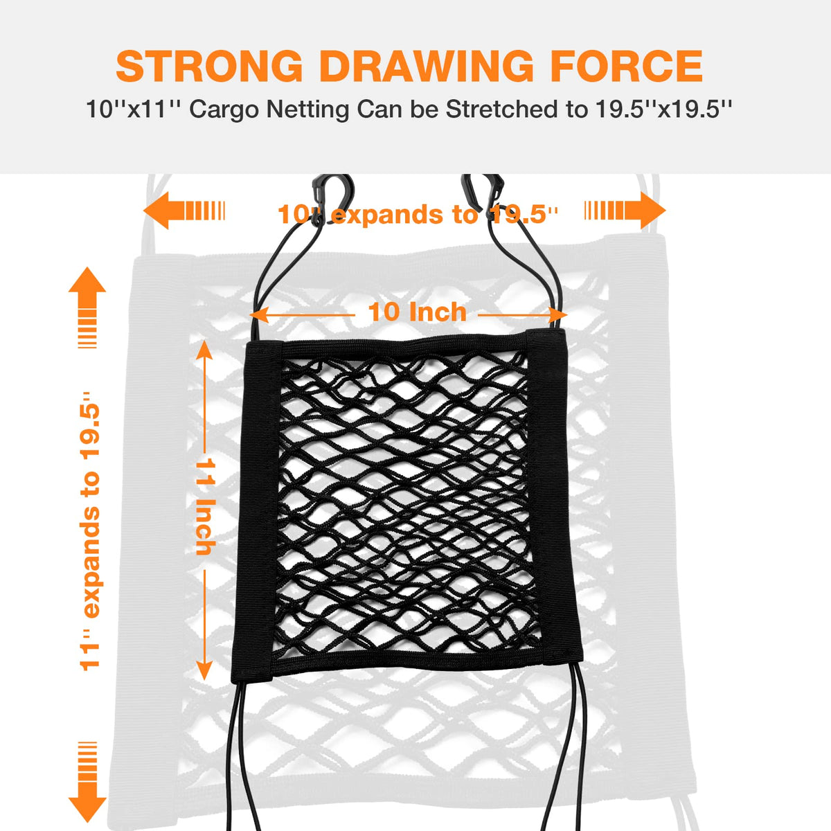 bungee net motorcycle helmet Sardvisa Upgrade Cargo Net For Motorcycle Helmet Storage, 10''X11'' Hi – Carkart