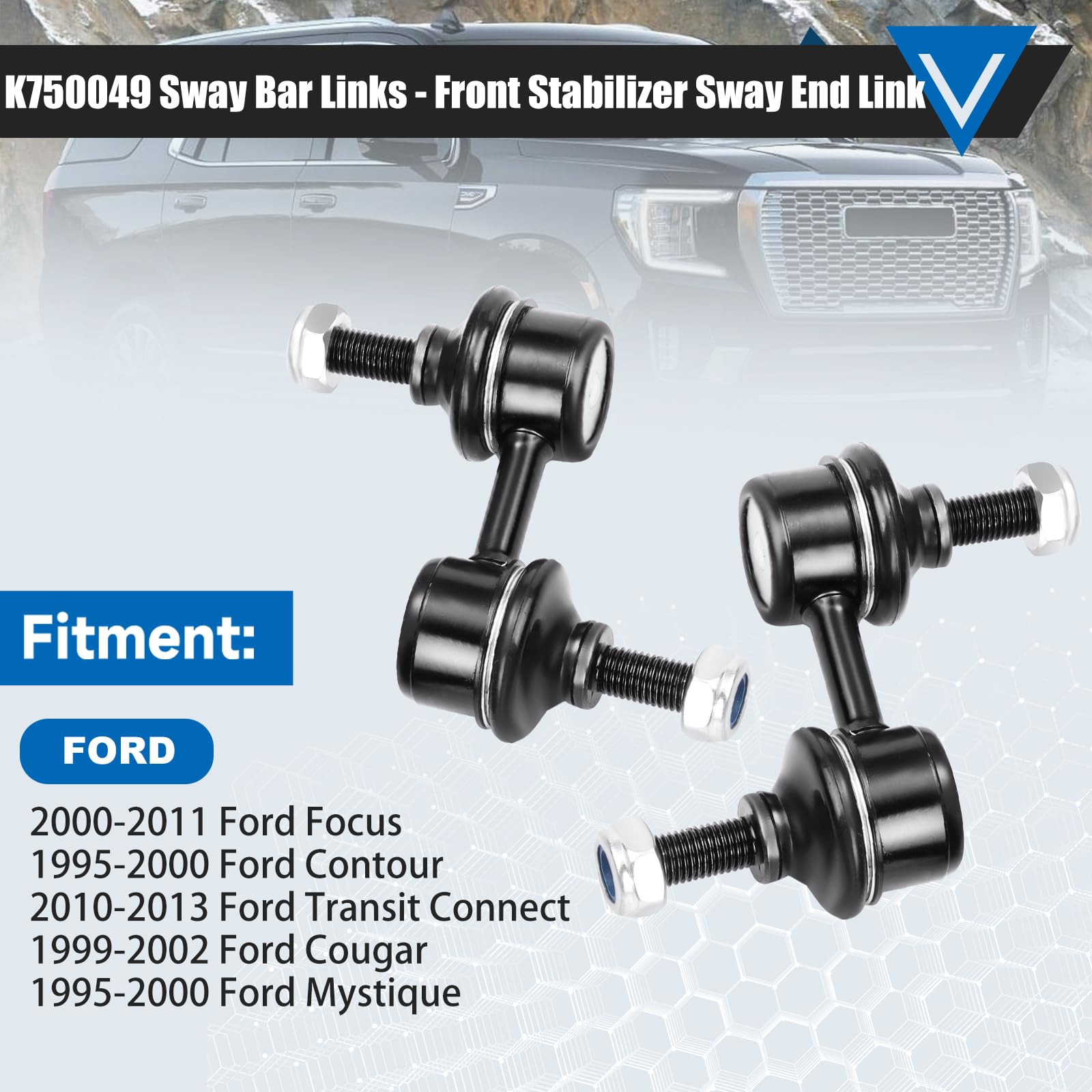 K750049 Sway Bar Links - Front Stabilizer Bar End Links Compatible With 2003-2013 Subaru Forester 2002-2016 Impreza 2005-2009 Le