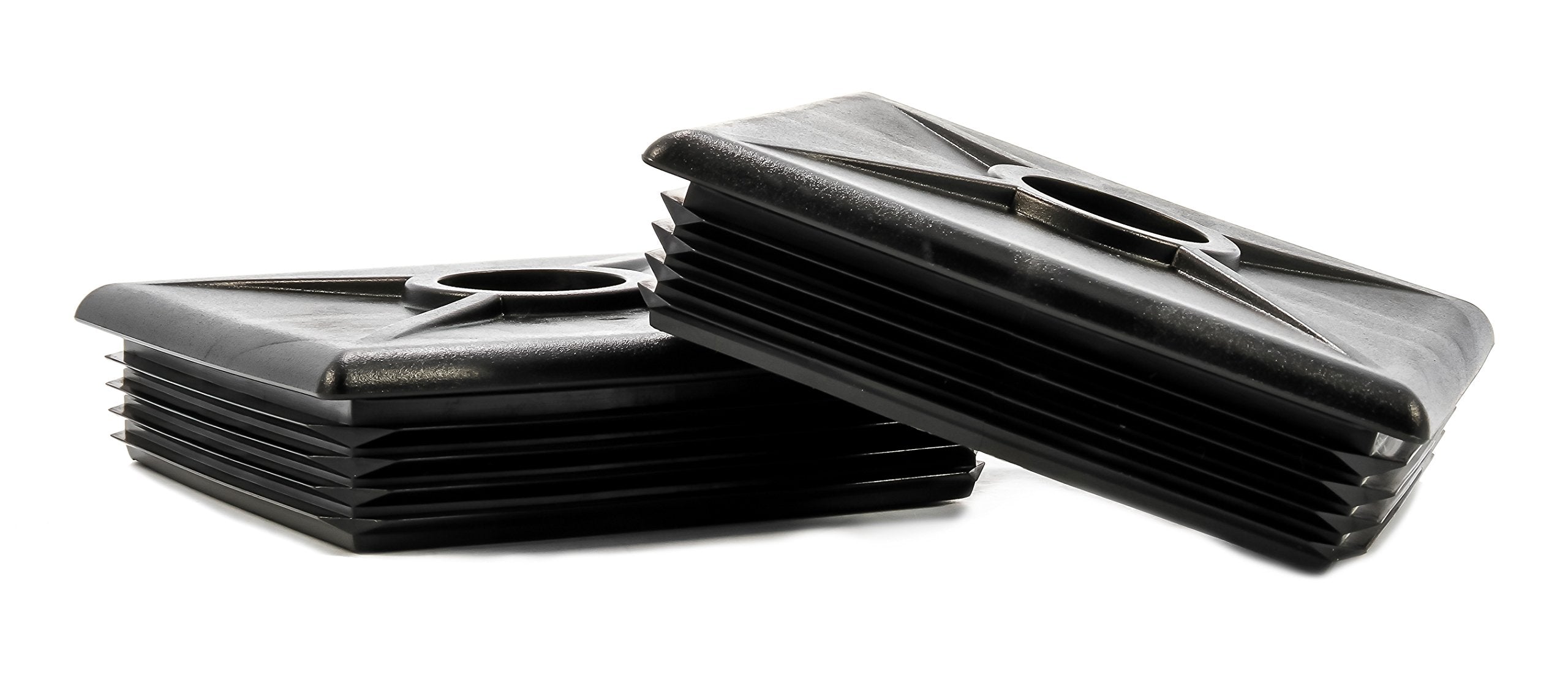 Camco 4-Inch Rv Bumper Caps | Easy Removal | Durable Construction | Black, 2-Pack (40303)