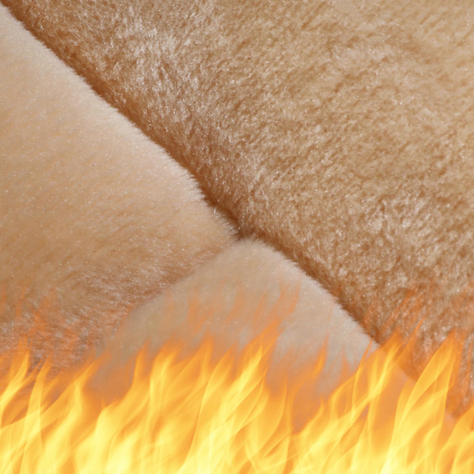 Chifengzun 2Pcs Fuzzy Car Seat Covers Front Car Seat Cushion For Mazda Cx-5 Cx5 3 6 Cx-9 Cx9 Cx-3 Speed 3 5 Cx 7 2 Tribute 9 929 Demio 121 Bt50 (Beige)