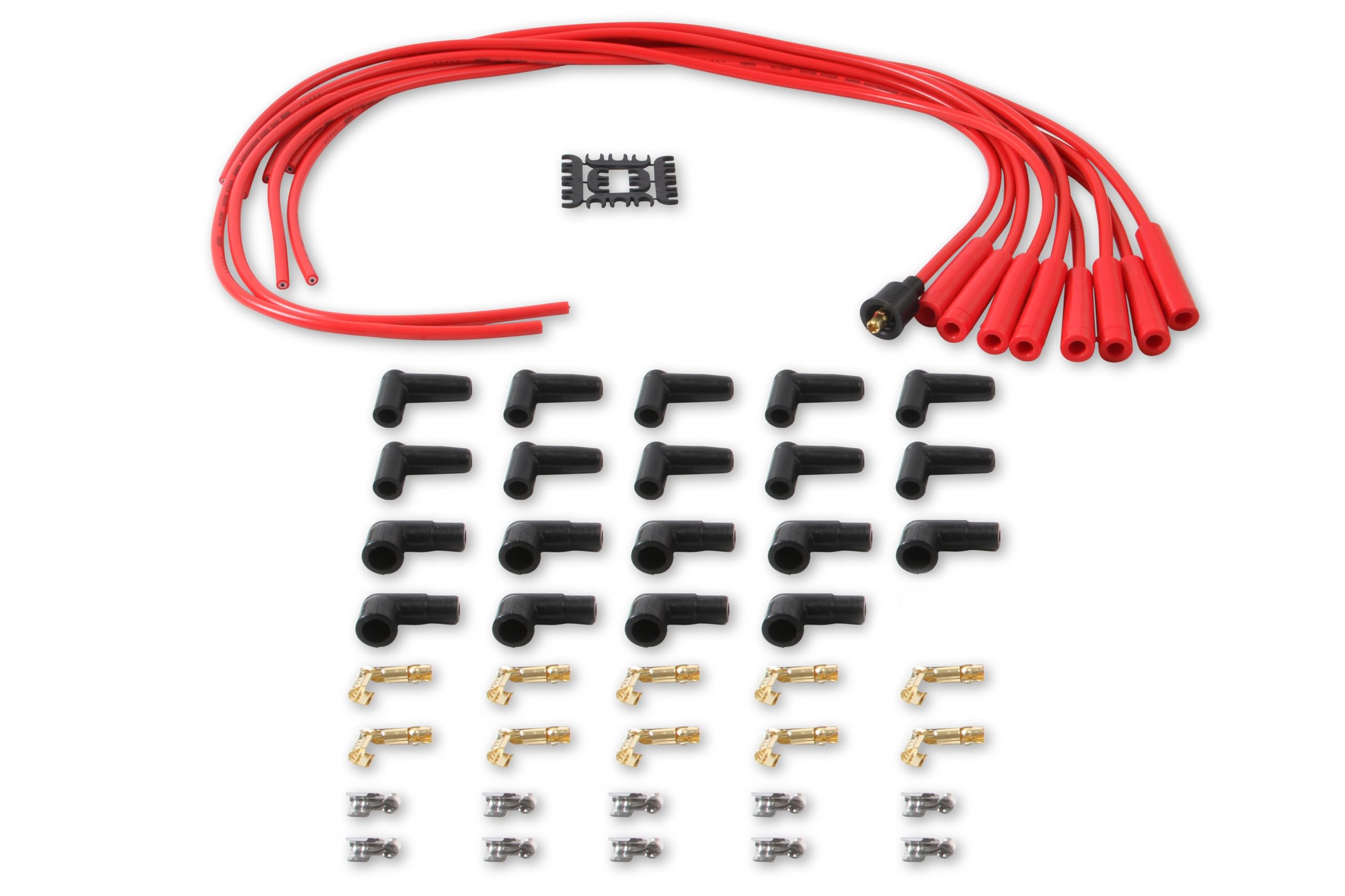 Accel Acc 4040R 8Mm Super Stock Copper Universal Wire Set - Red