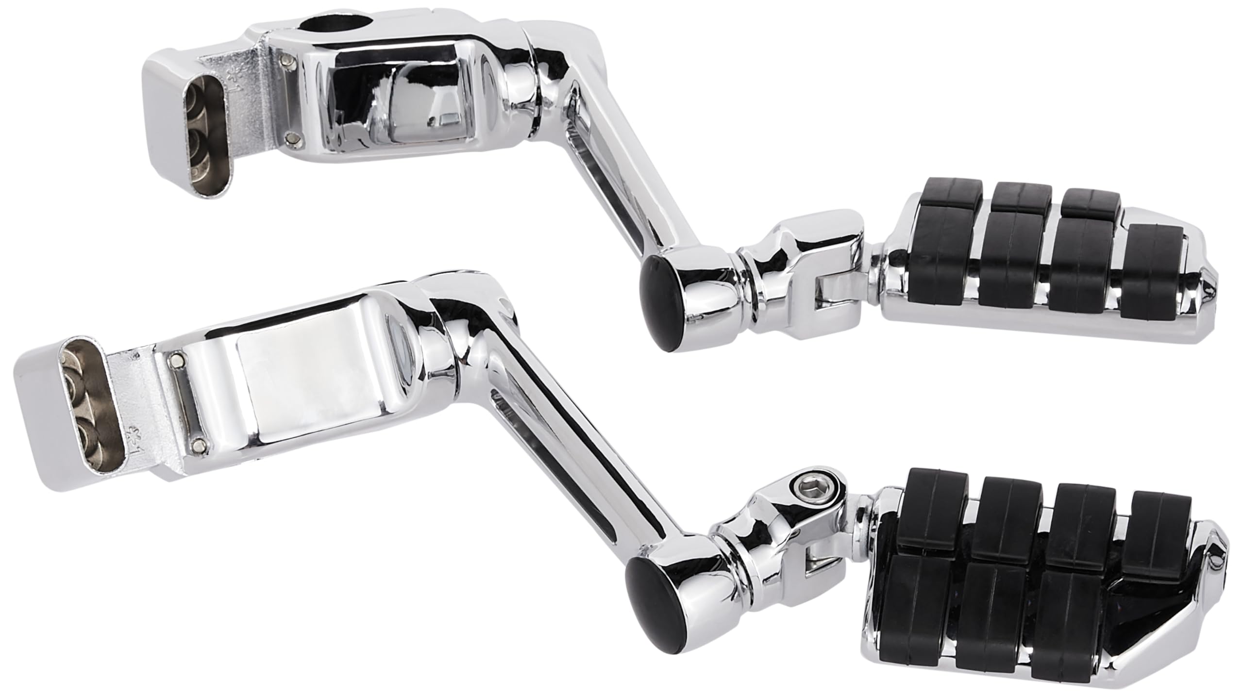 Kuryakyn 4056 Motorcycle Foot Controls: Ergo II Cruise Mounts with Dually ISO Pegs and 6'' Arms for Honda Gold Wing, Valkyrie Mo