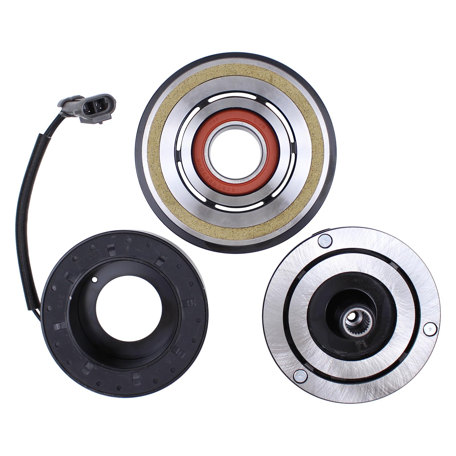 ApplianPar AC A/C Compressor Clutch Assembly Kit for Cadillac for Chevy for Hummer