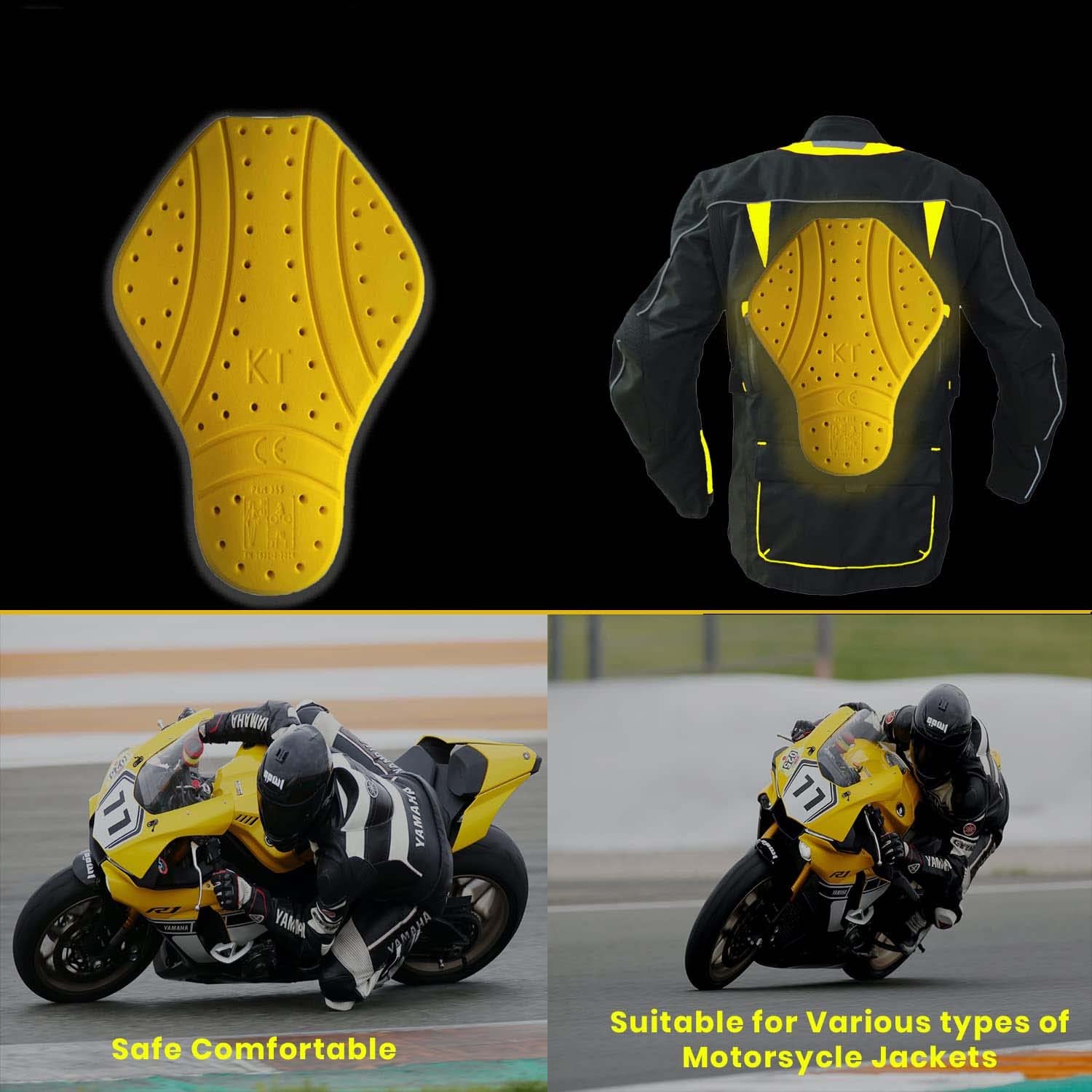 Level 2 C E Approved Armor Back Pad For Motorcycle Jackets