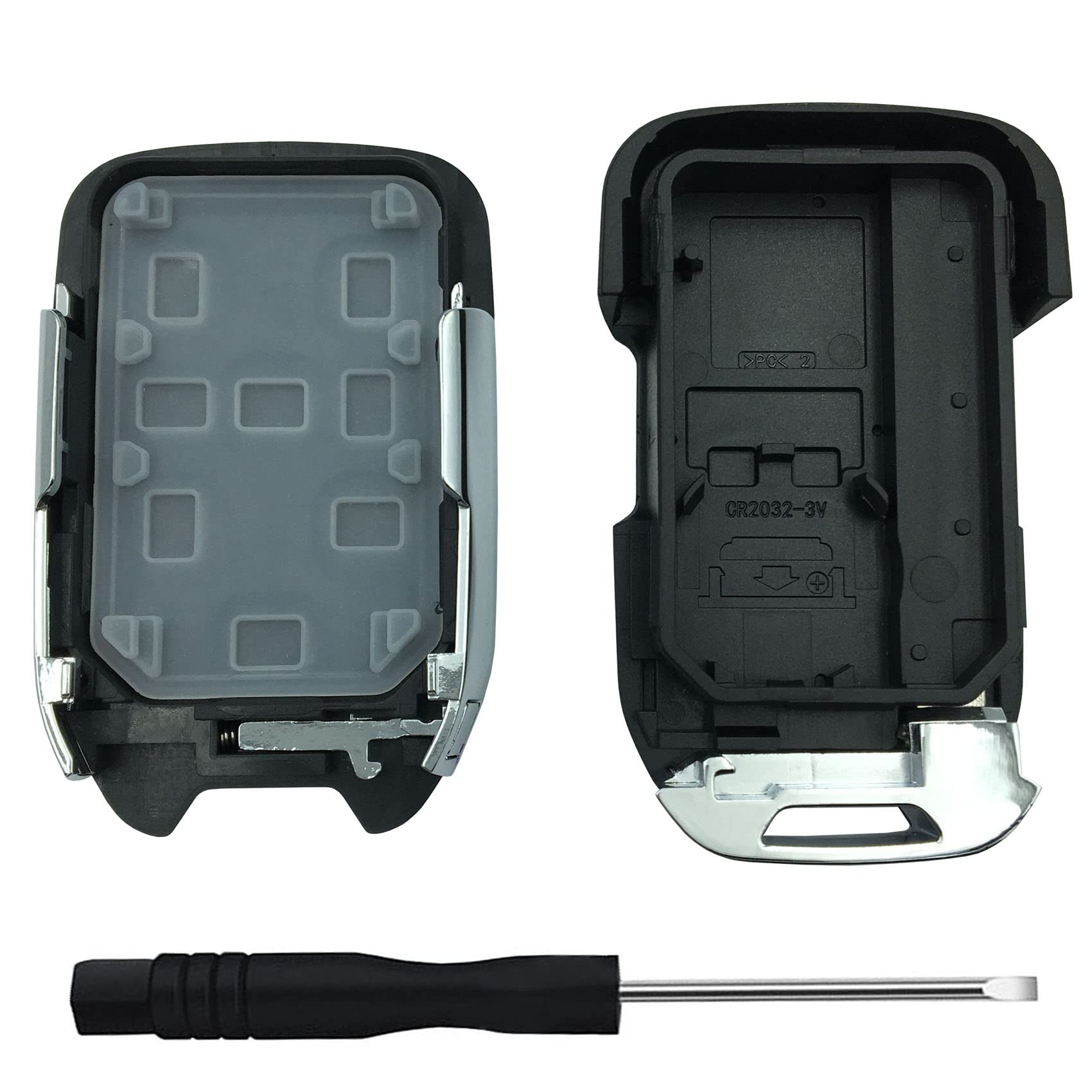 Replacement Keyless Entry Remote Key Fob Shell Case For 2022 2021 2020 2019 Chevy Silverado And Gmc Sierra 1500 2500Hd 3500Hd Ca