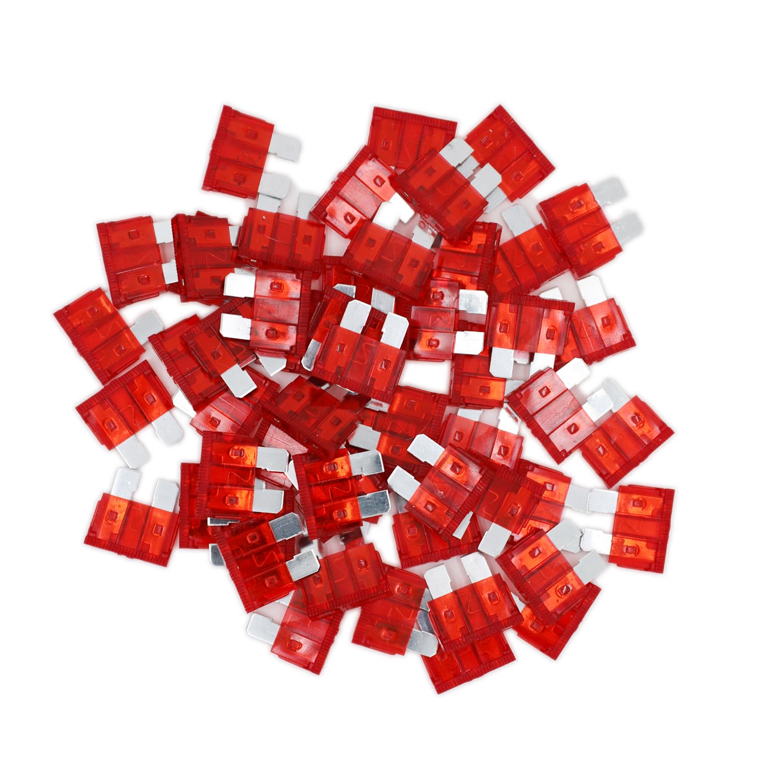 (80Pcs) 10 Amp Standard Fuse, 10A Car Blade Fuses For Car/Rv/Truck/Suv/Motorcycle/Boat